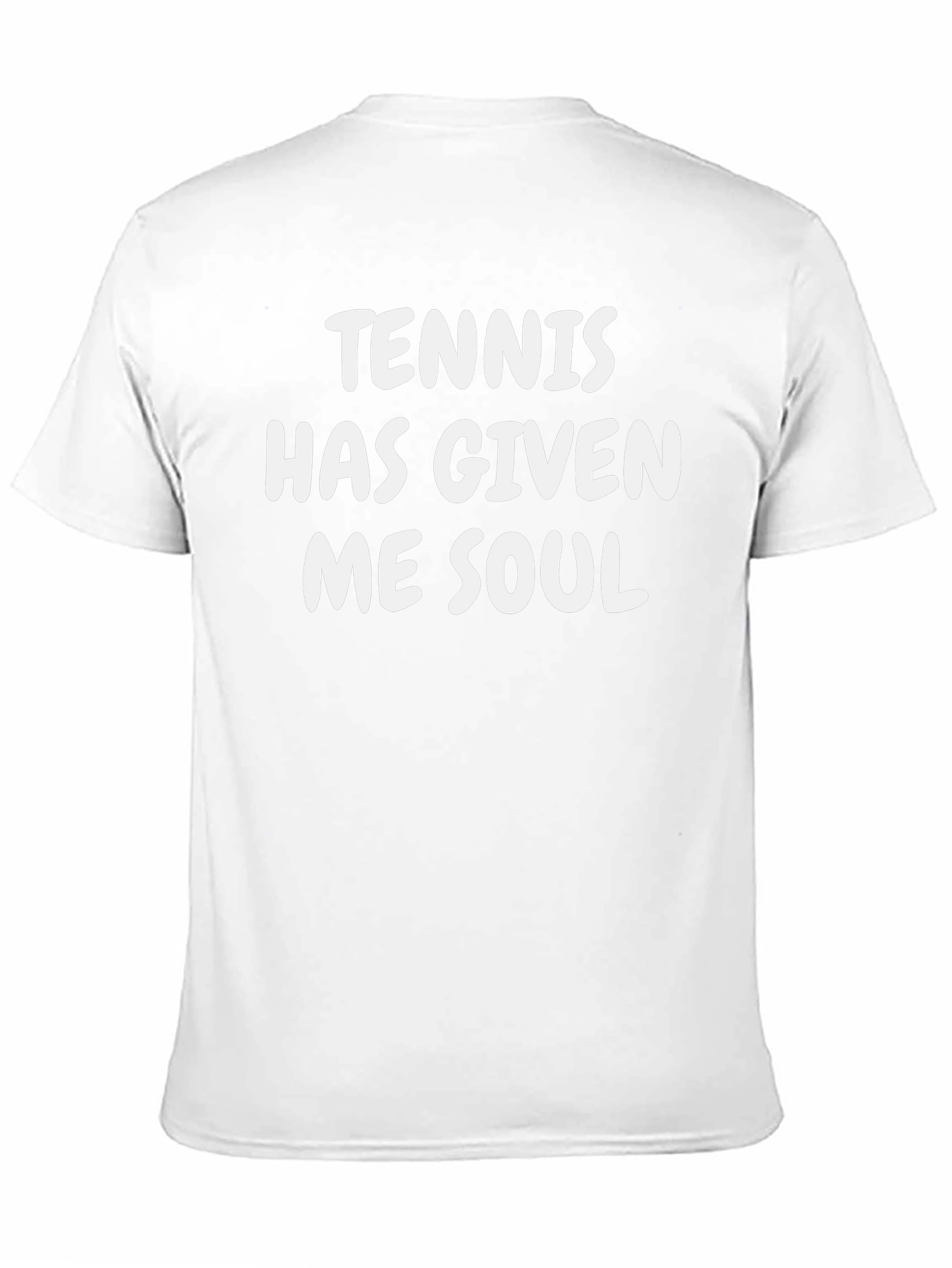 Tennis Has Given Me Soul Black T-Shirt