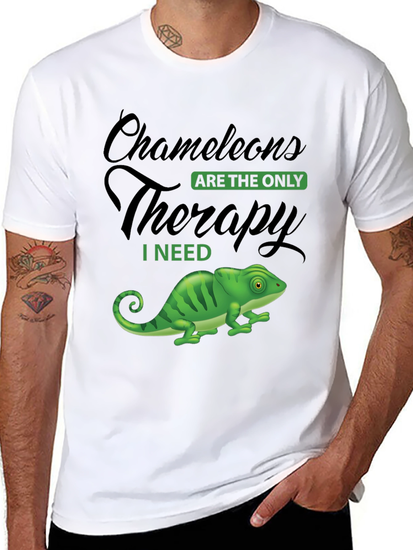 Chameleon Therapy T-Shirt - Unique Graphic Tee