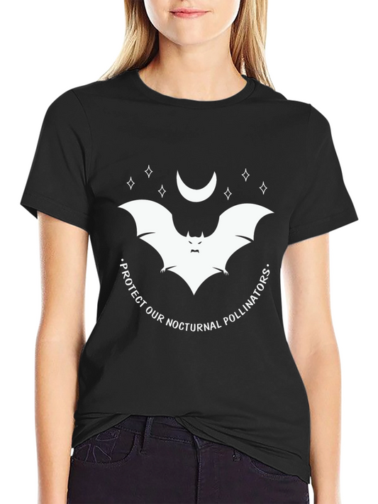 Protect Pollinators Bat T-Shirt - Nocturnal Wildlife Tee