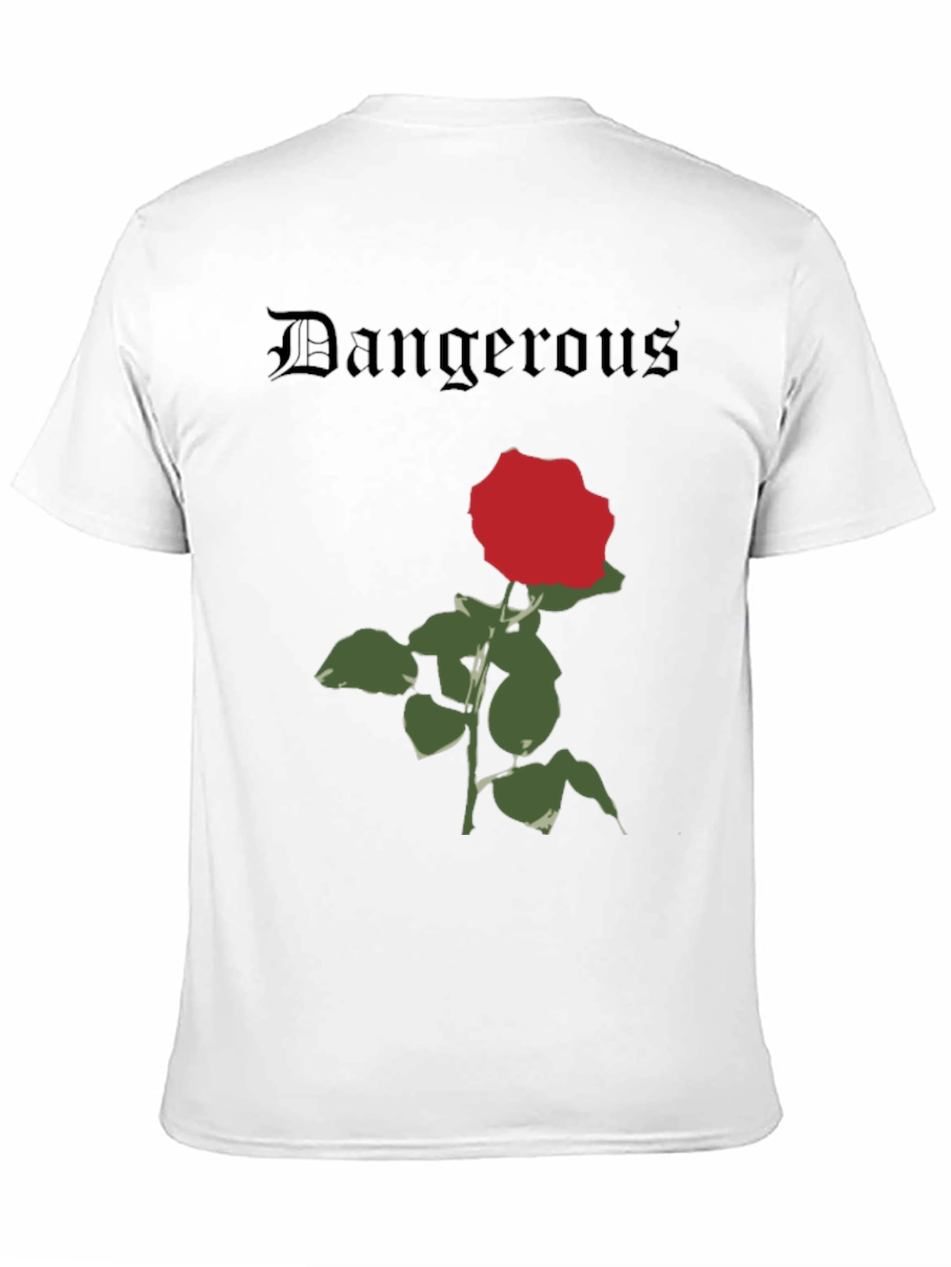 Dangerous Rose Graphic T-Shirt - Classic Black Tee