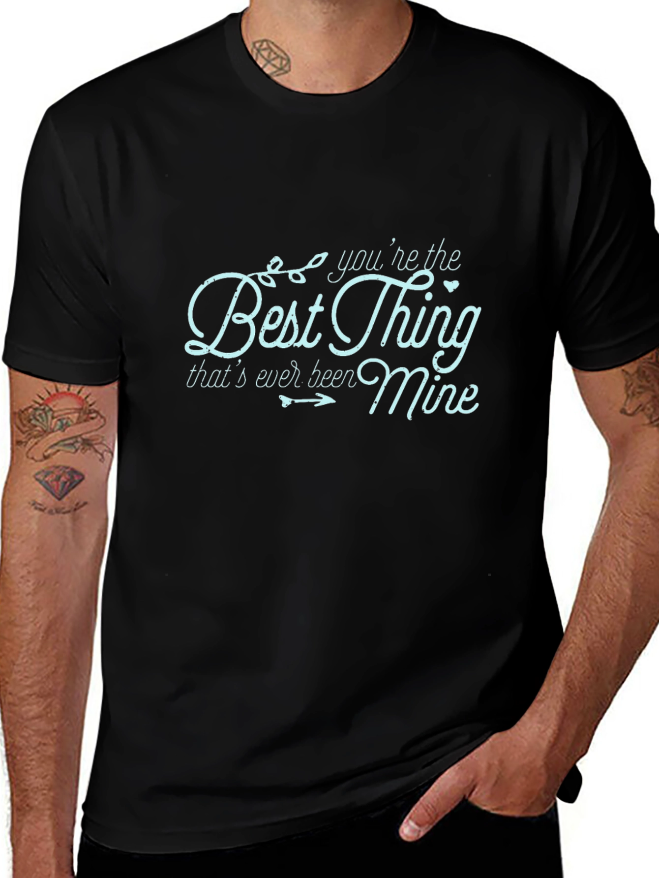 Best Thing Mine Graphic Tee - Stylish Black T-Shirt