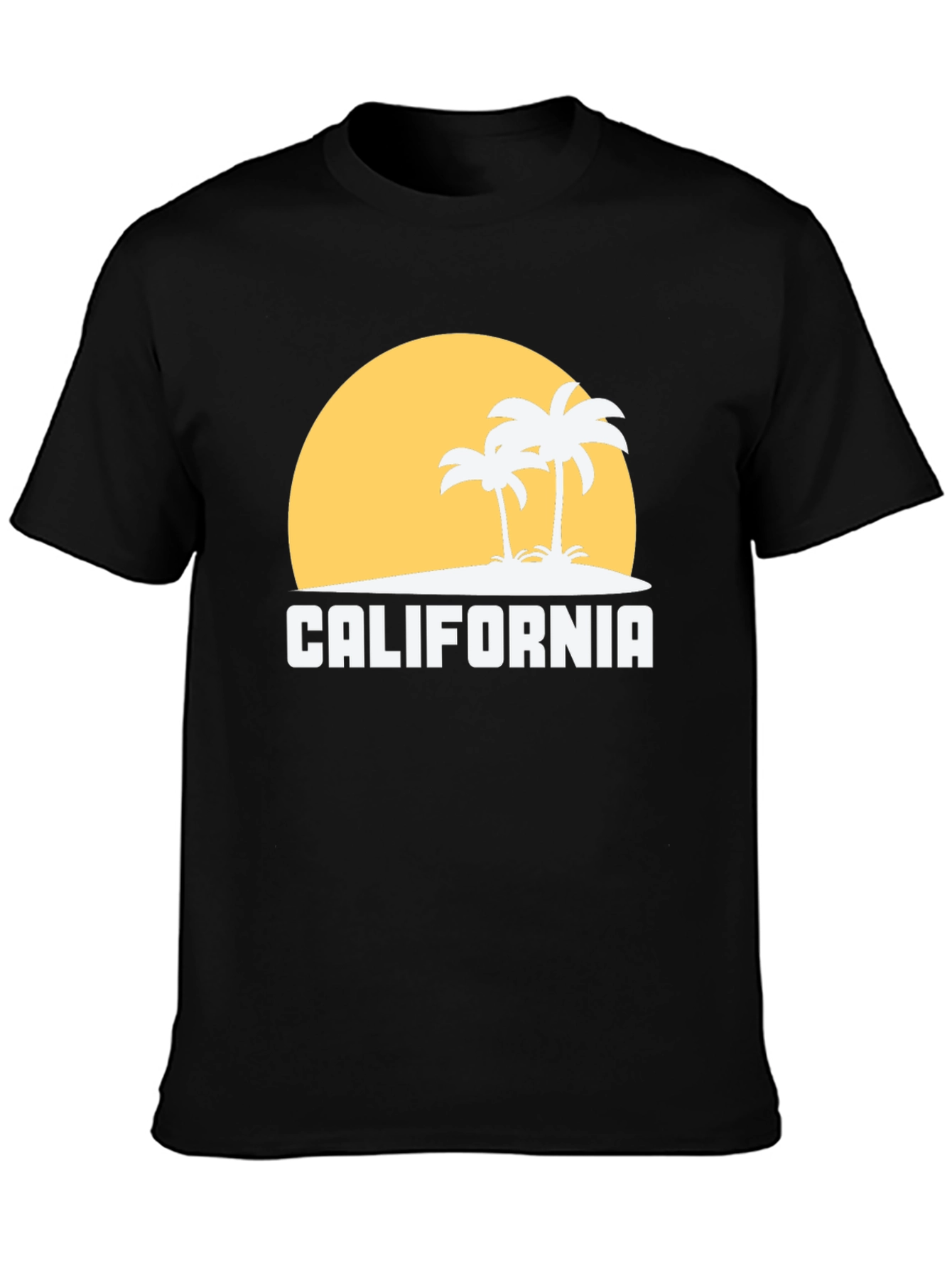 California Graphic Tee - Palm Tree Sunset