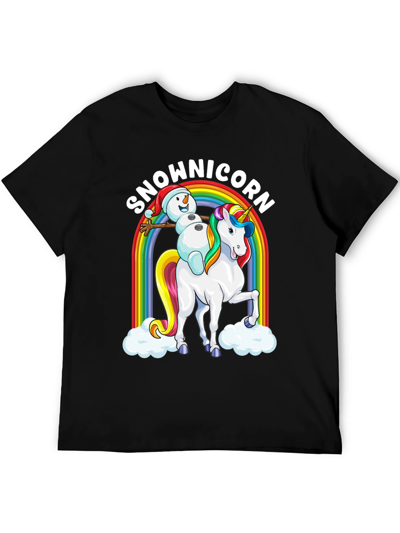 Snowman Unicorn Graphic Tee
