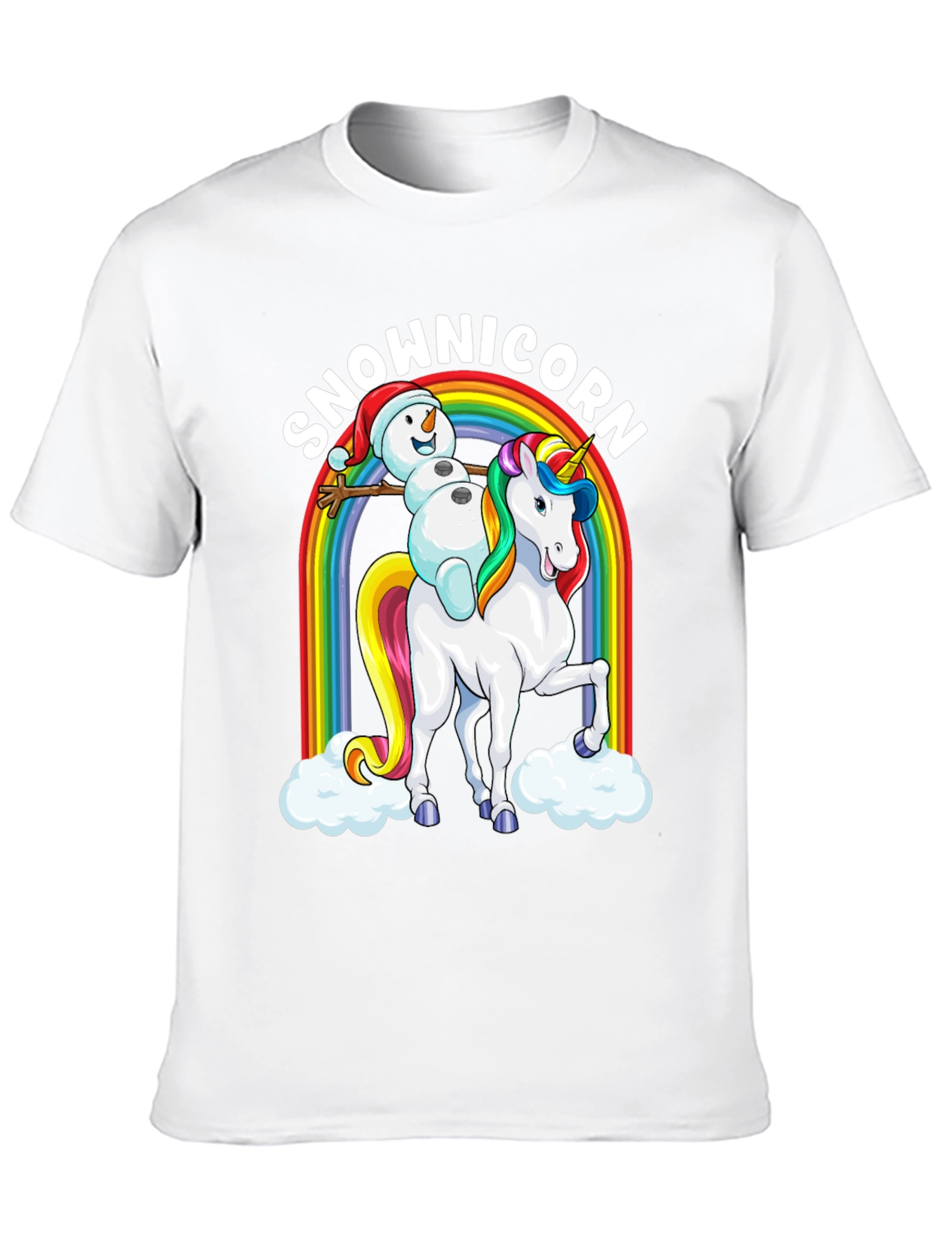 Snowman Unicorn Graphic Tee
