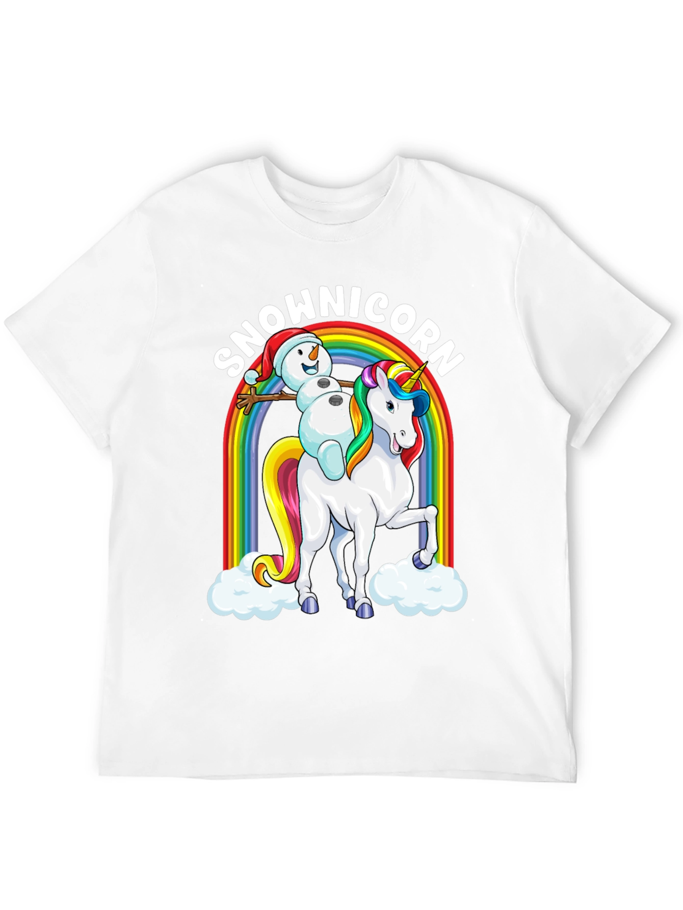 Snowman Unicorn Graphic Tee
