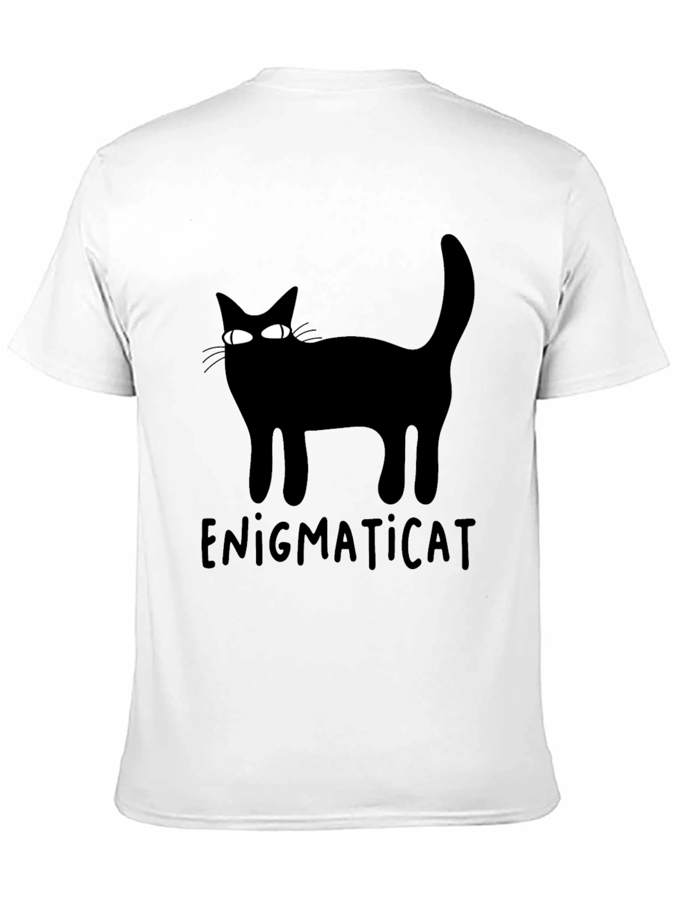Enigmaticat Black Cat Graphic T-Shirt