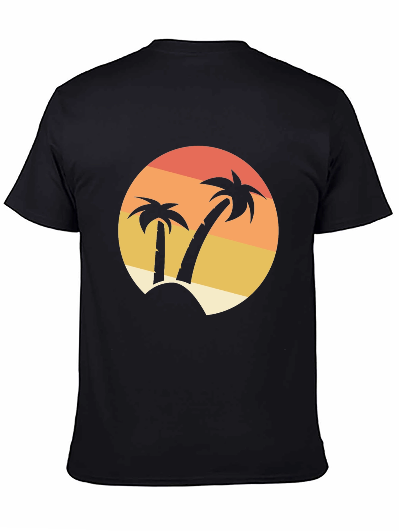 Tropical Palm Tree Sunset Graphic T-Shirt