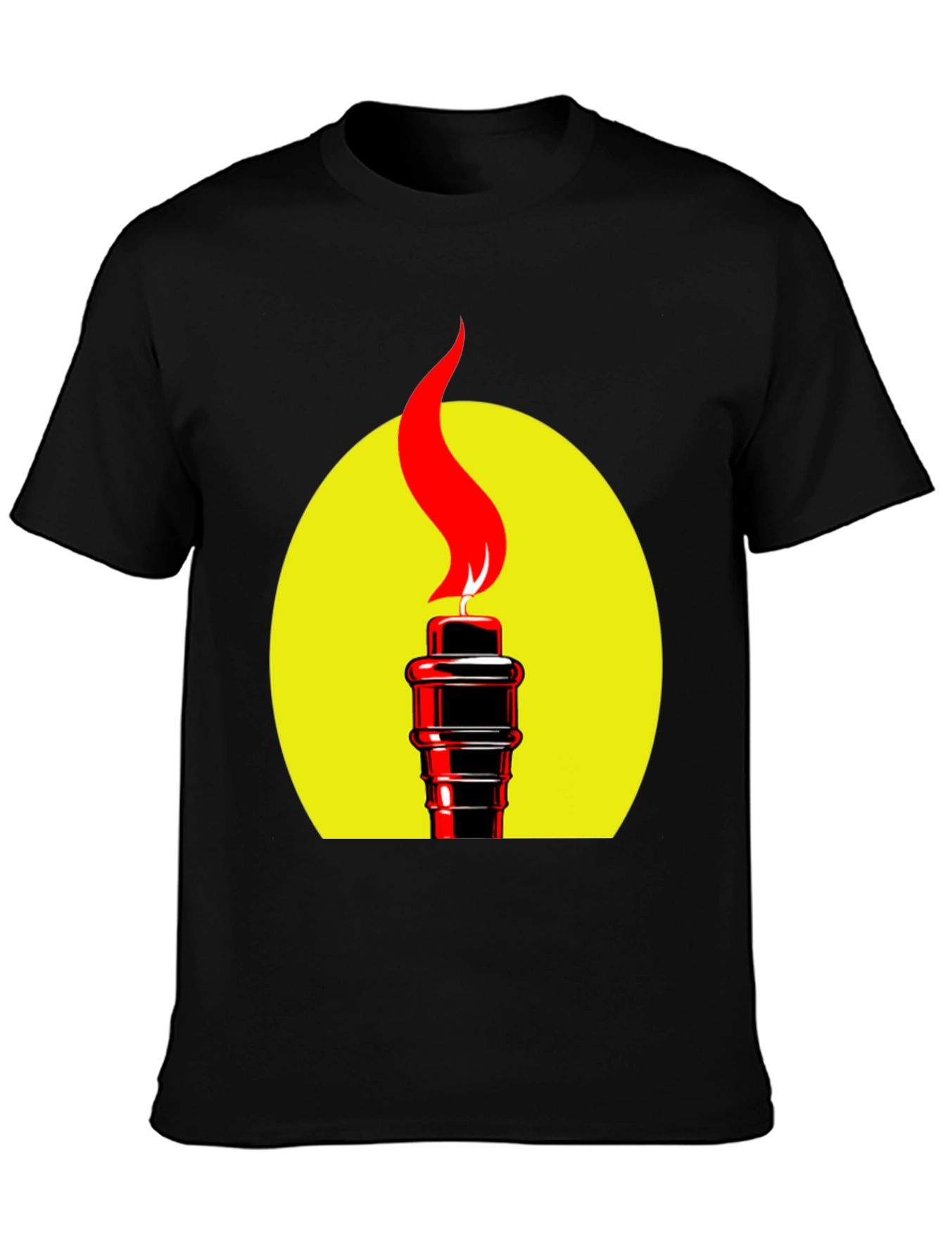 Torch Graphic Black T-Shirt