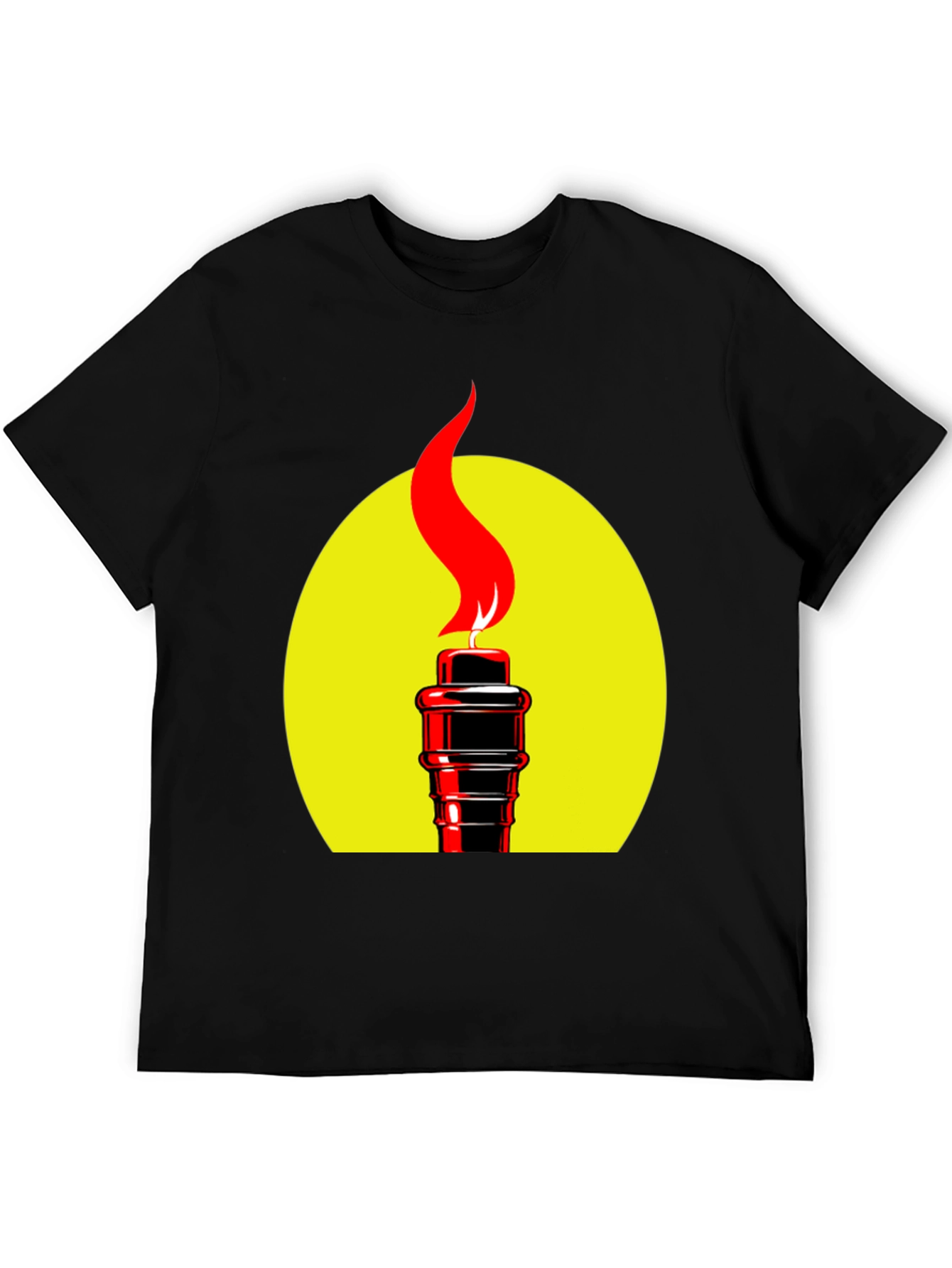 Torch Graphic Black T-Shirt