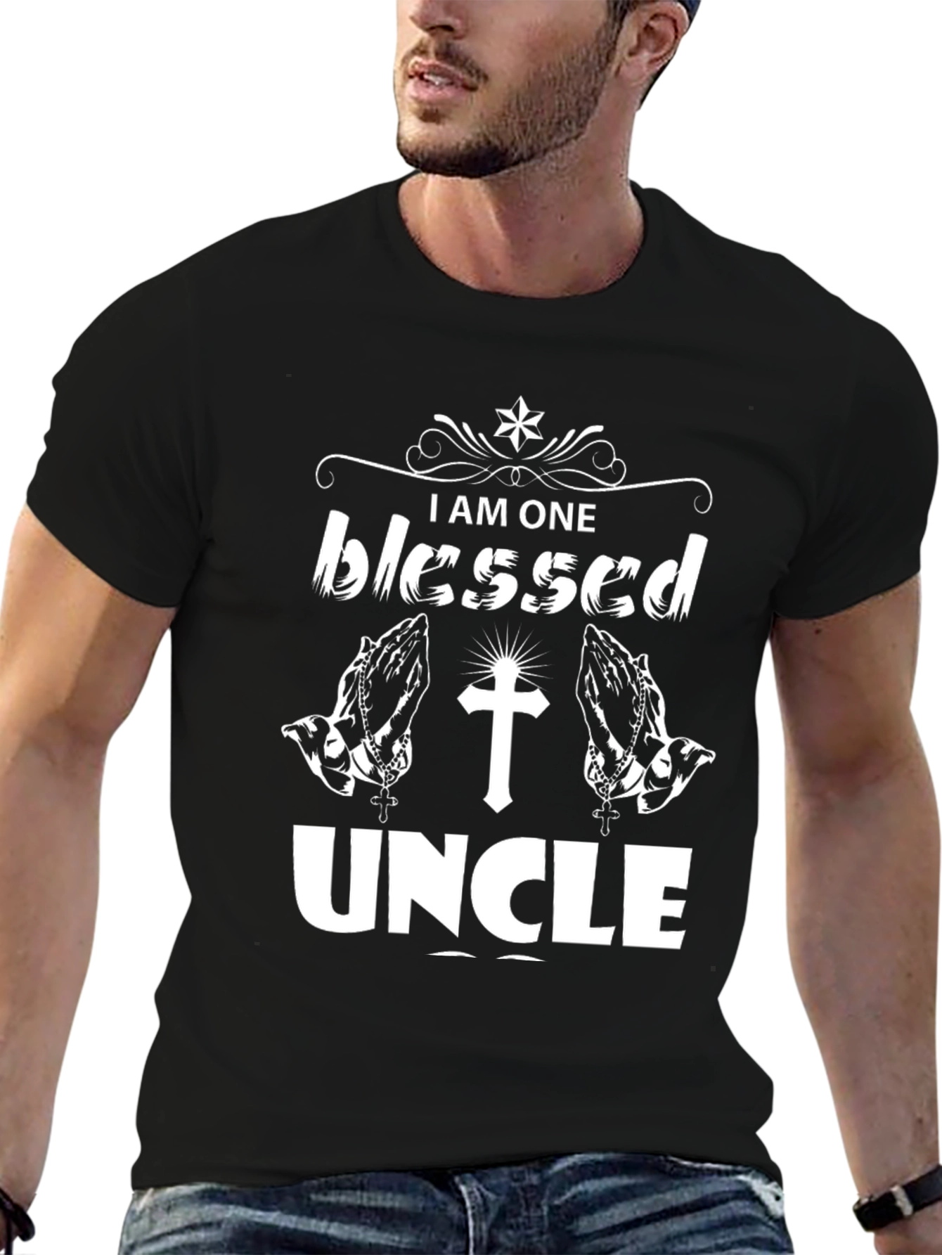 Blessed Uncle Graphic T-Shirt