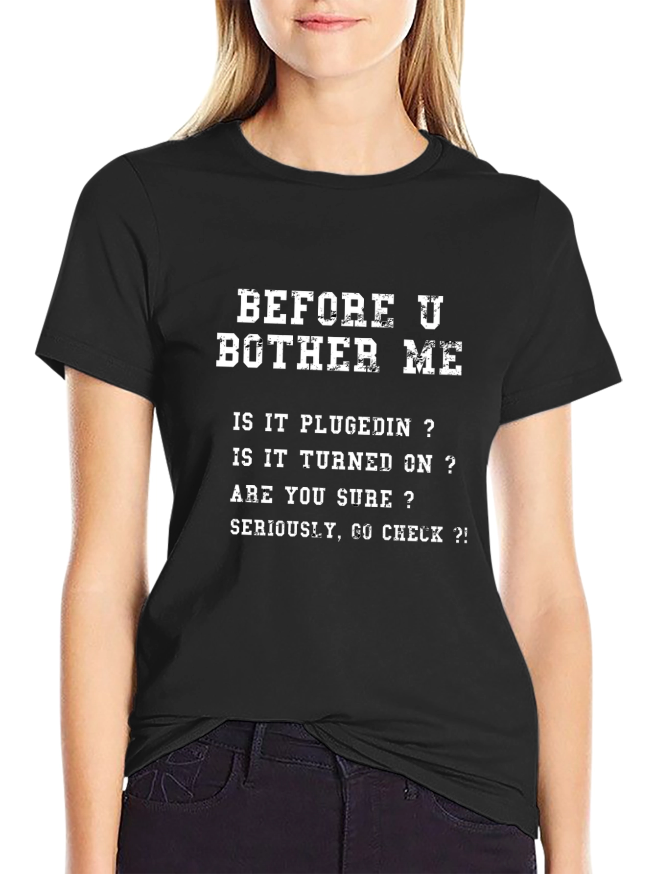 Before You Bother Me T-Shirt Funny Sarcastic Tee
