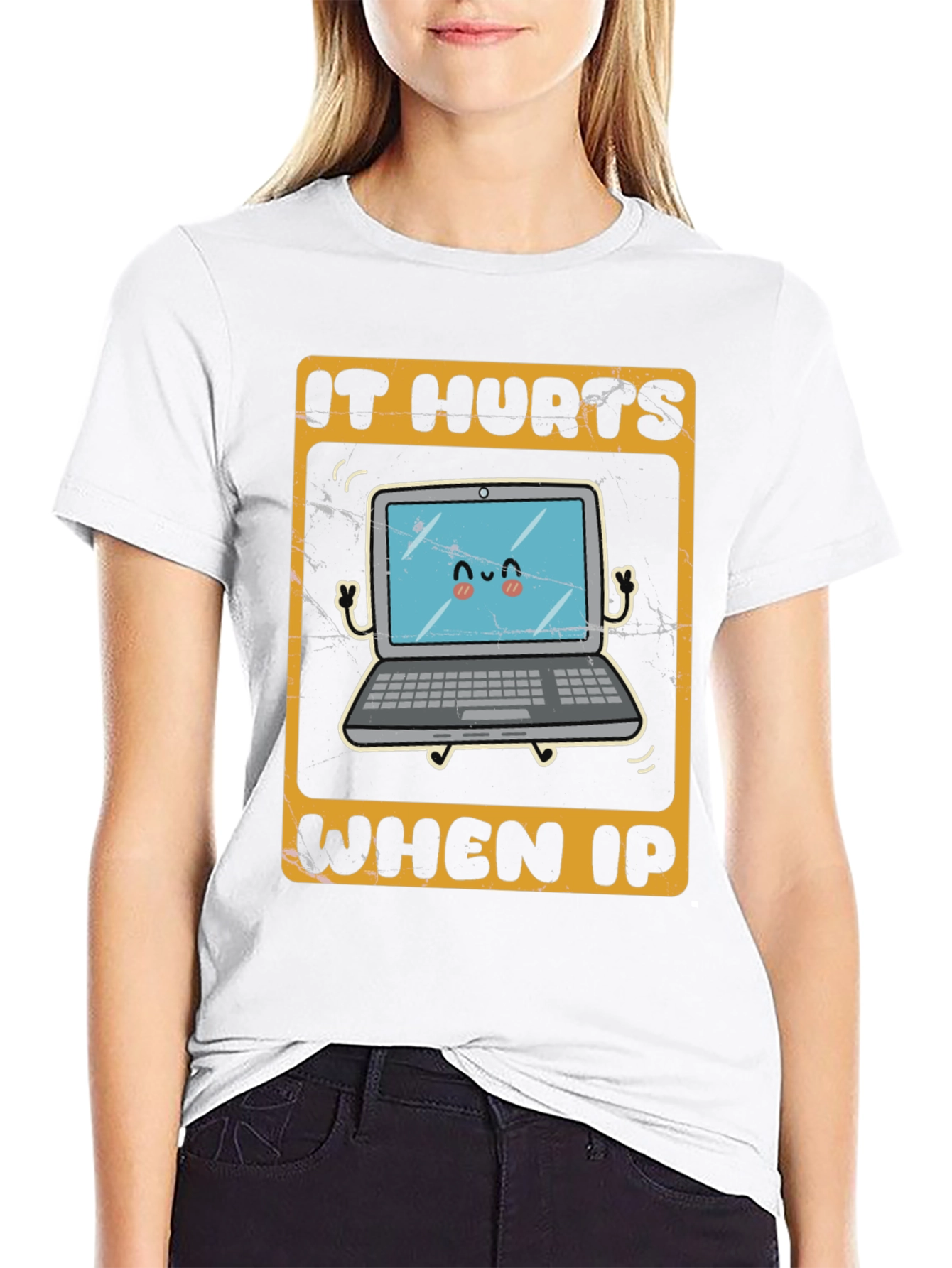 It Hurts When IP Funny Tech T-Shirt