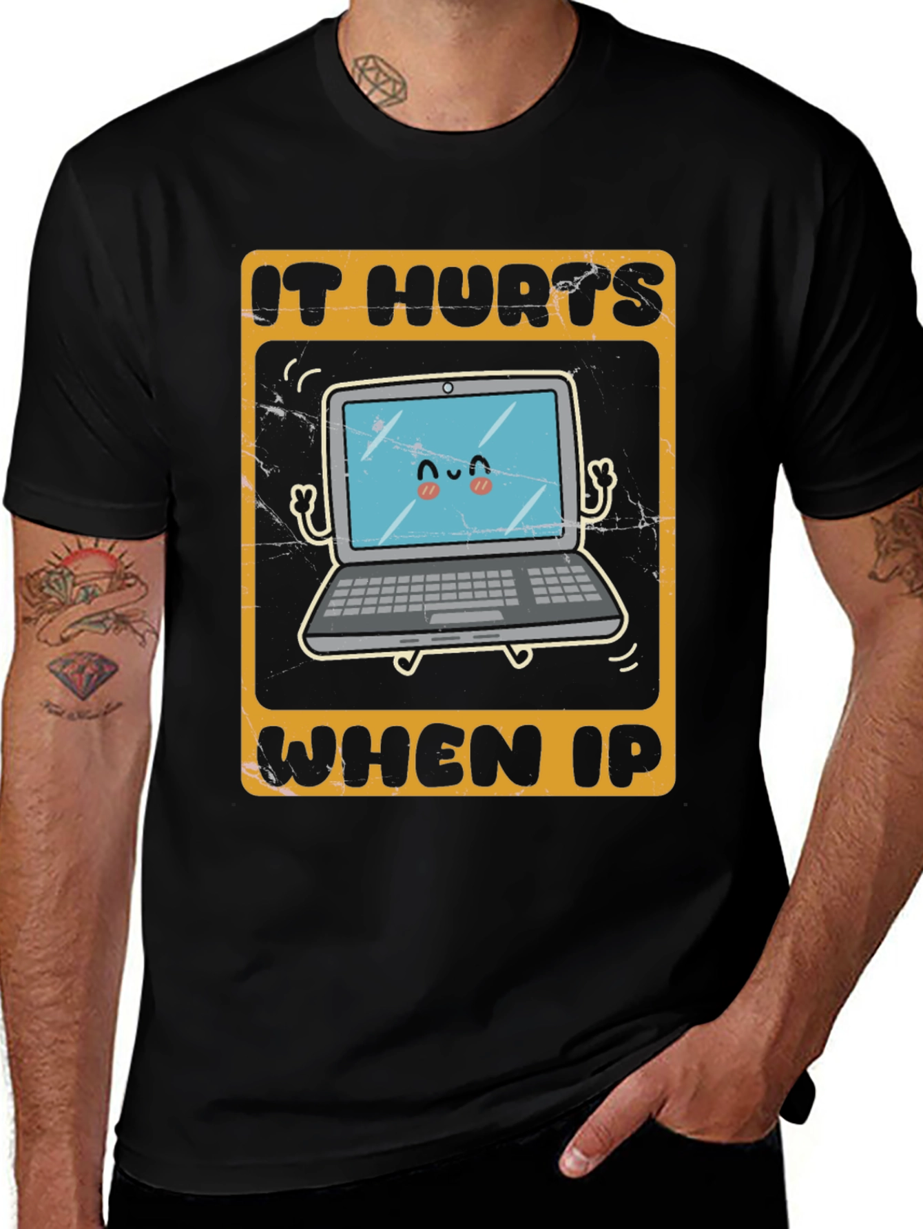 It Hurts When IP Funny Tech T-Shirt