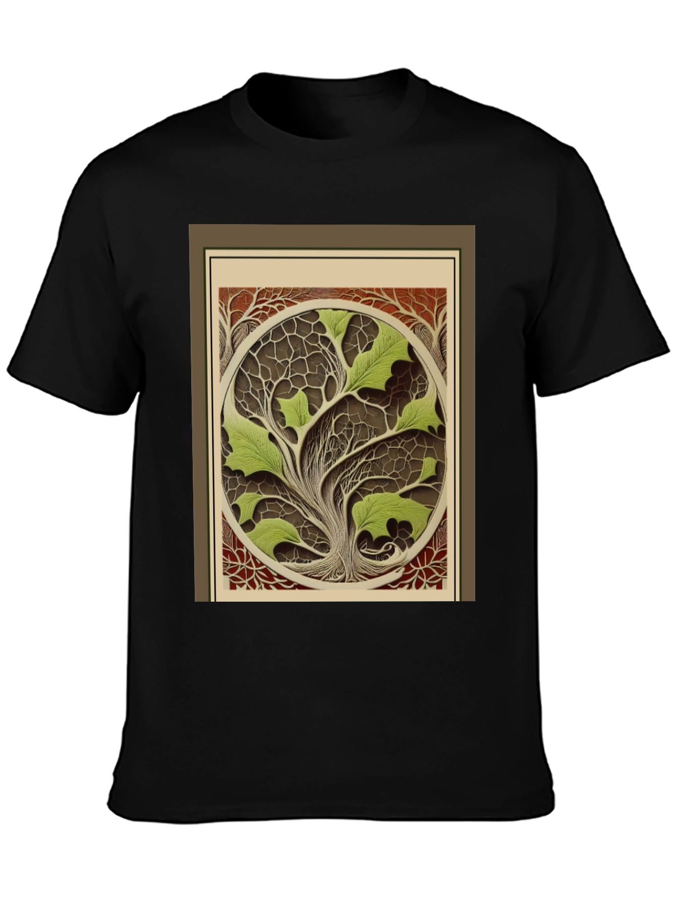Arboreal Art T-Shirt - Nature Inspired Design