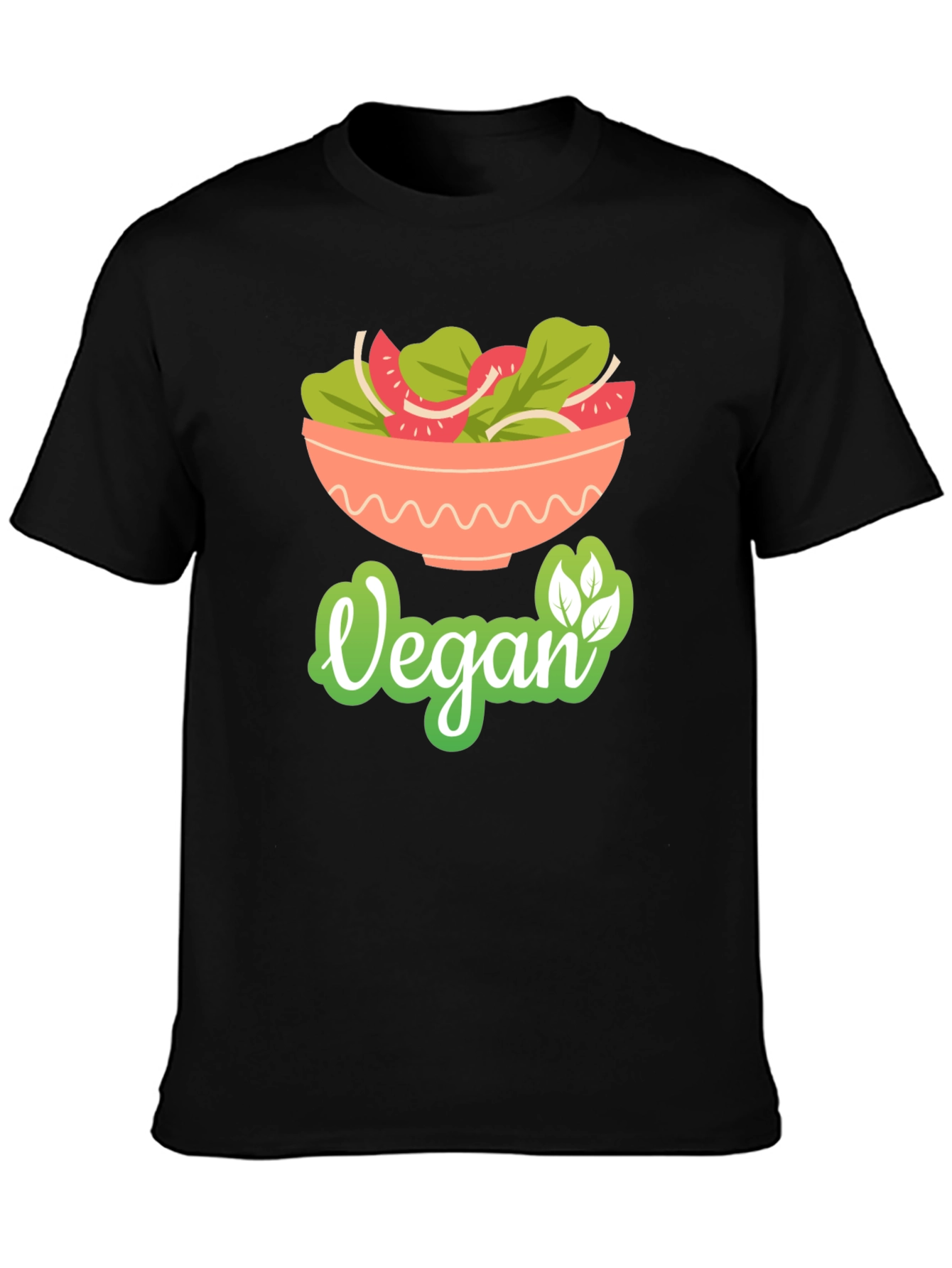 Vegan Salad Bowl T-Shirt - Fresh & Healthy