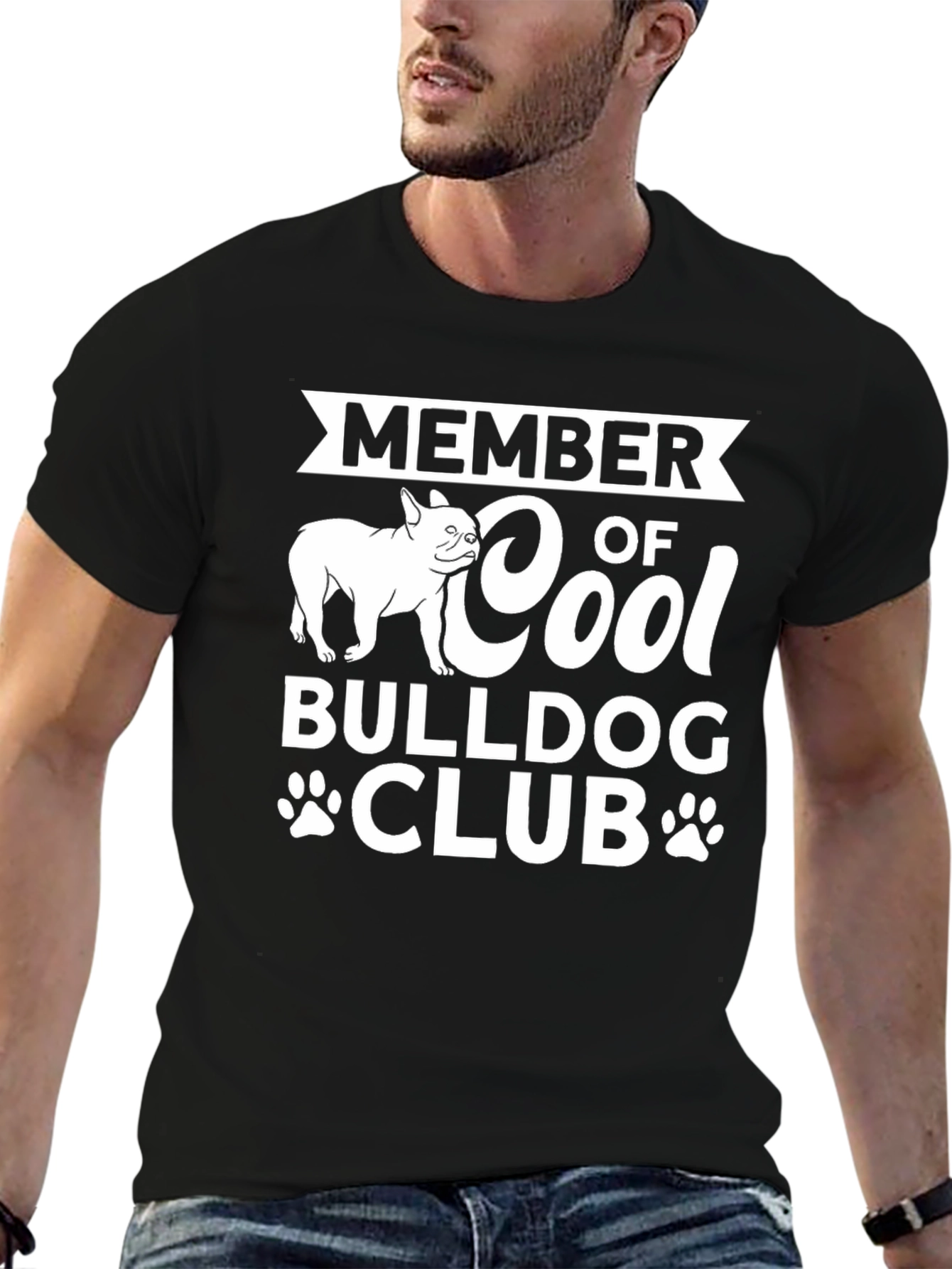 Cool Bulldog Club T-Shirt - Member Graphic Tee