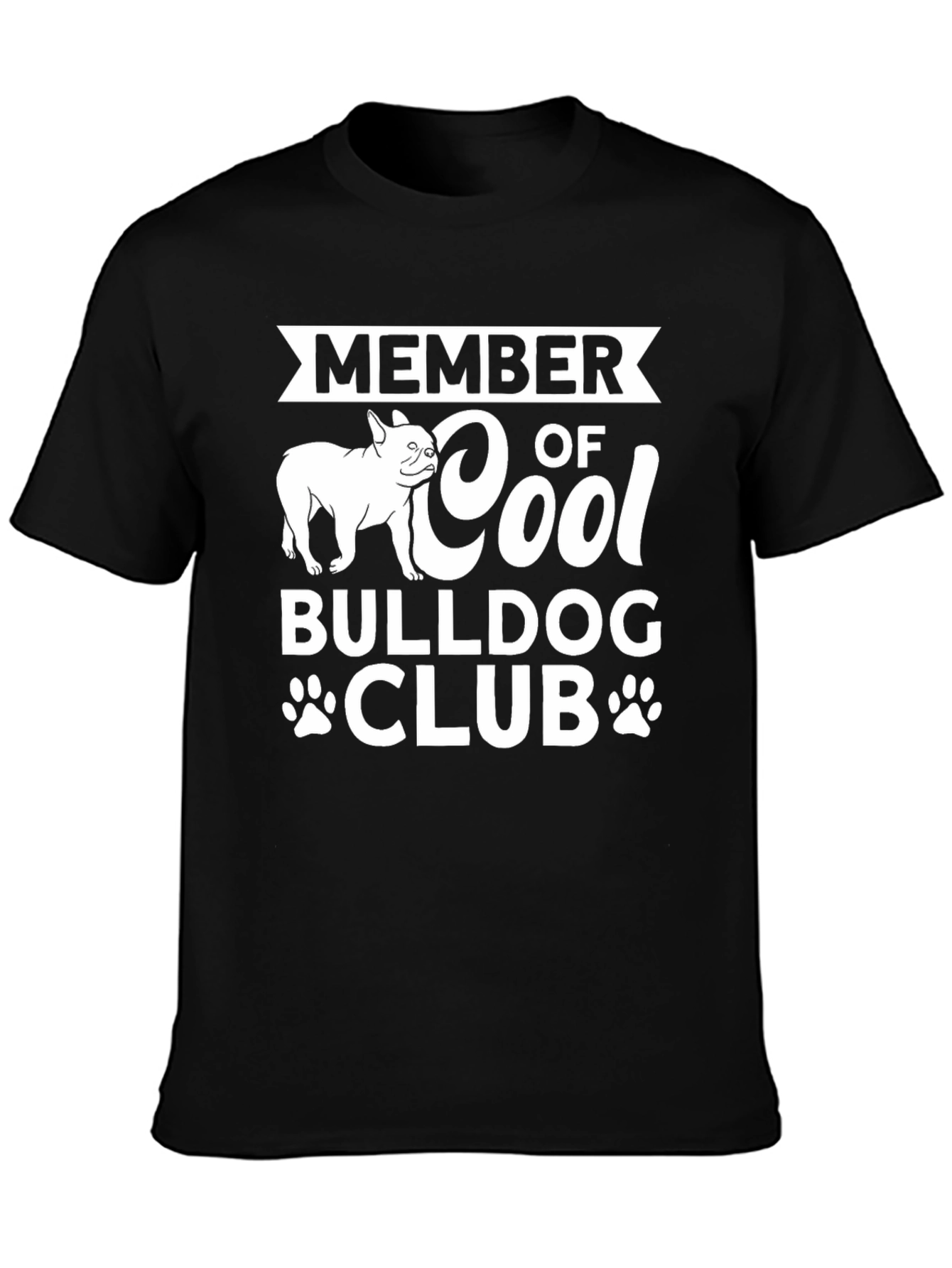Cool Bulldog Club T-Shirt - Member Graphic Tee