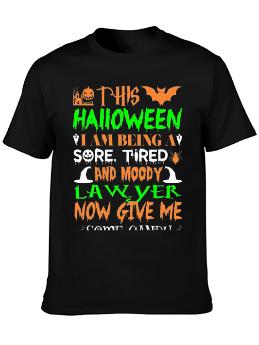 Halloween Lawyer T-Shirt - Sore Tired and Moody!