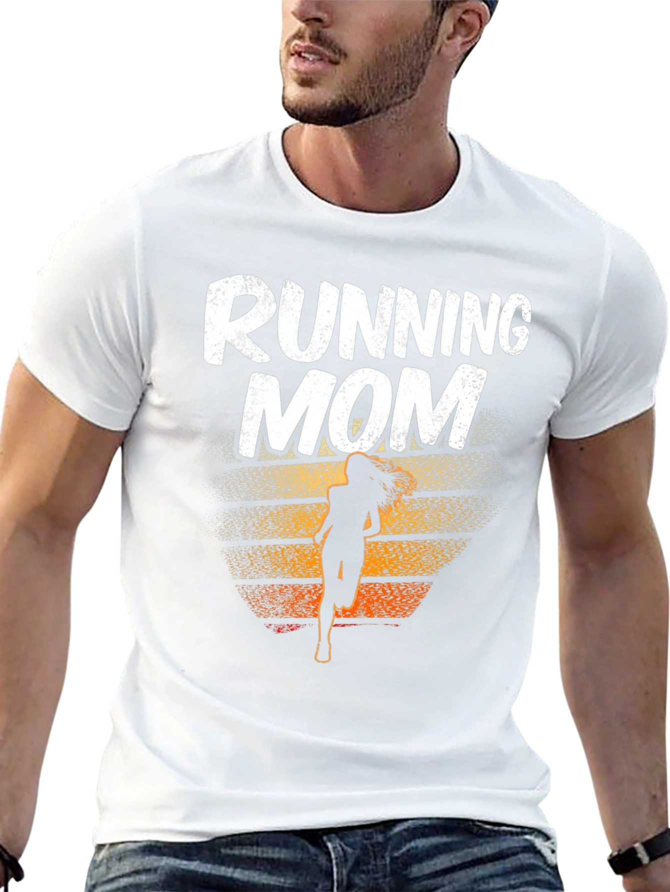Running Mom Graphic T-Shirt - Athlete Mother Gift