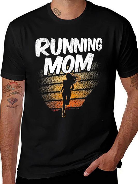 Running Mom Graphic T-Shirt - Athlete Mother Gift
