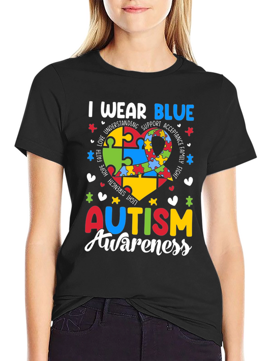 Autism Awareness T-Shirt - I Wear Blue