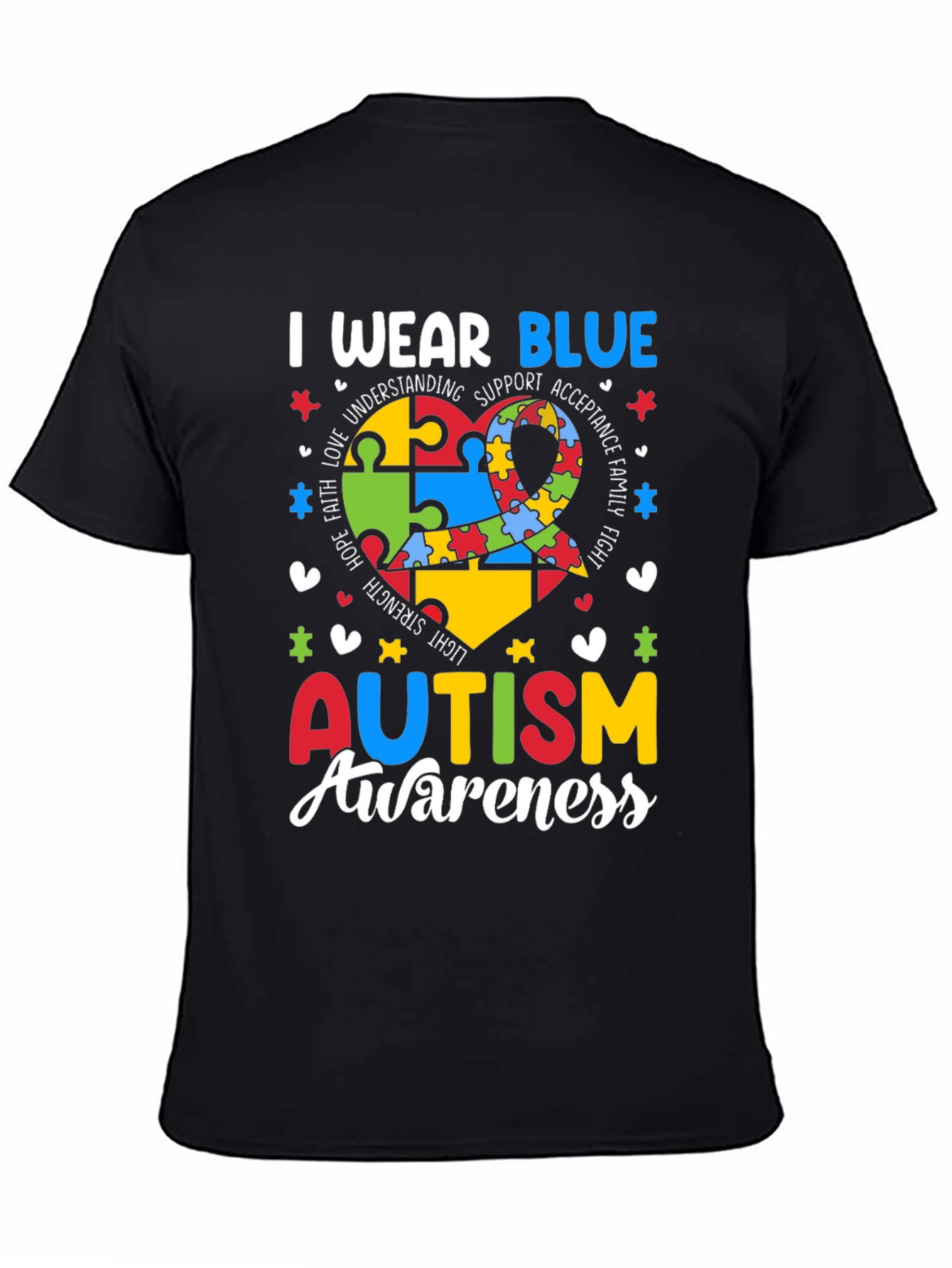 Autism Awareness T-Shirt - I Wear Blue