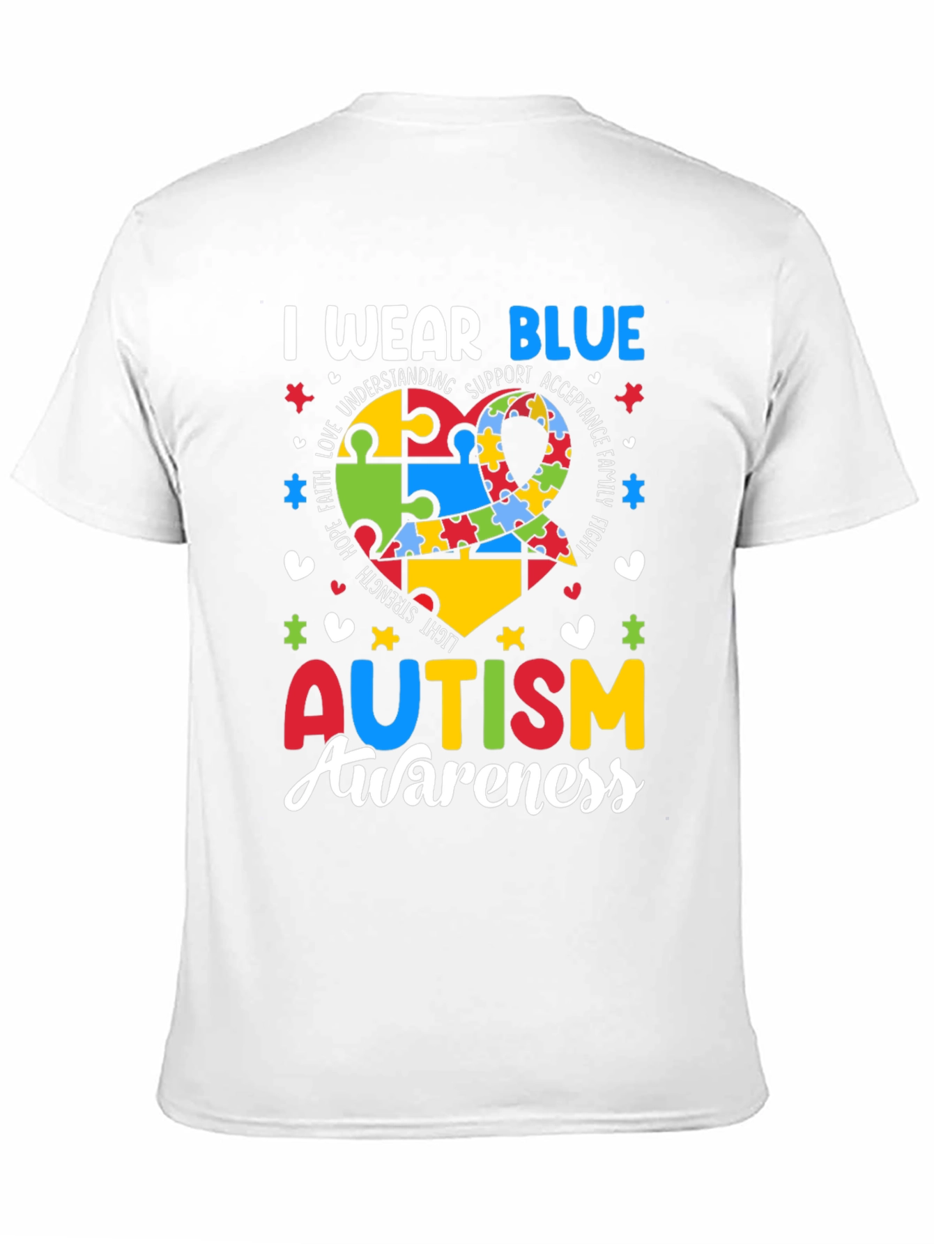 Autism Awareness T-Shirt - I Wear Blue