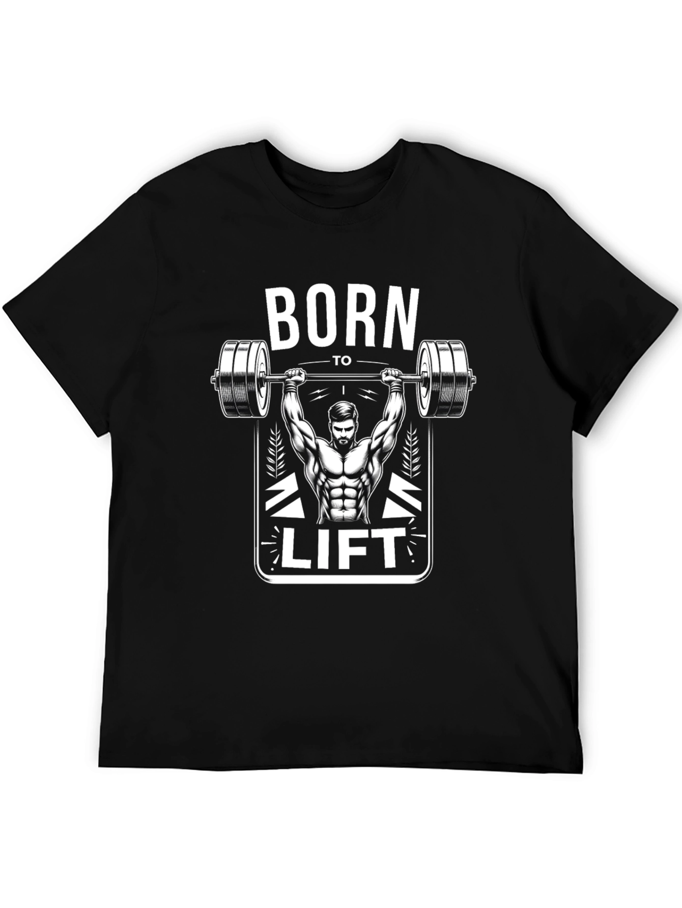 Born To Lift Black Graphic Tee Shirt