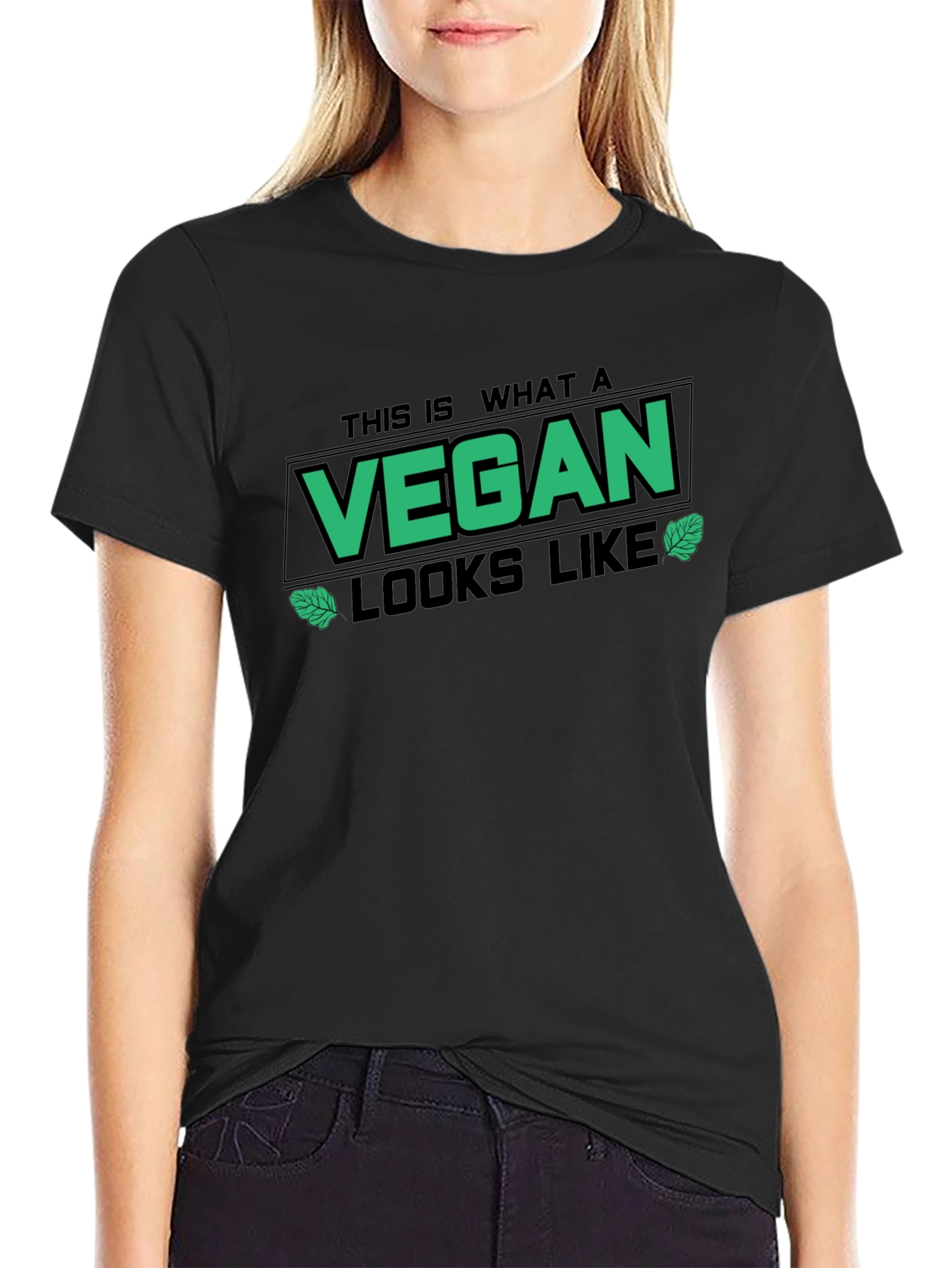 This is What A Vegan Looks Like Black T-Shirt