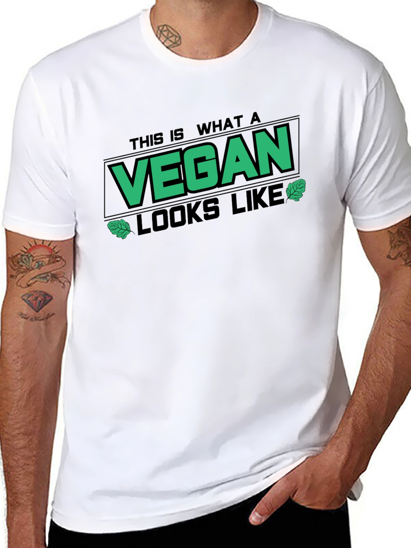 This is What A Vegan Looks Like Black T-Shirt