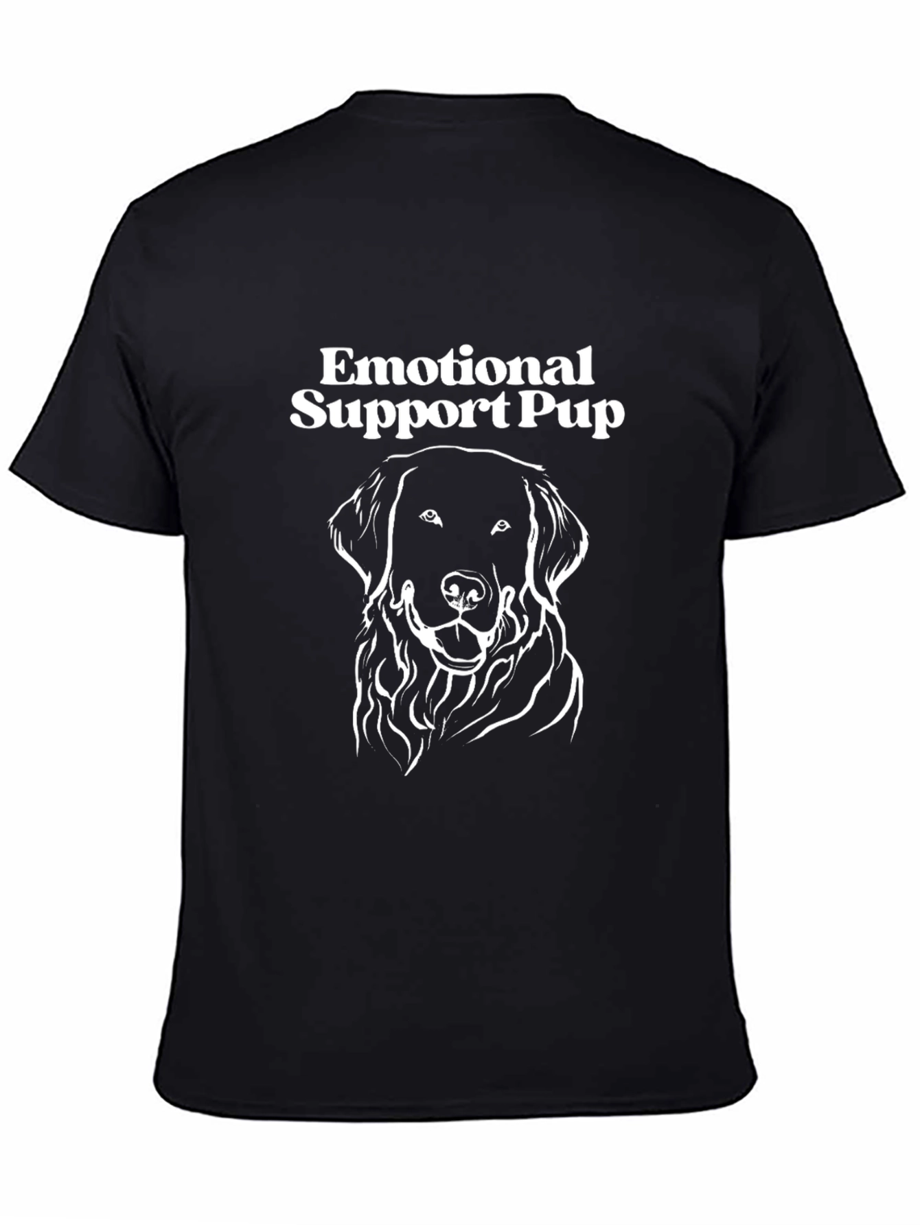 Emotional Support Pup T-Shirt - Black
