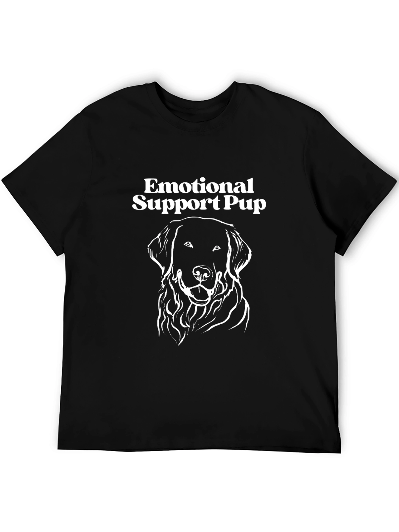 Emotional Support Pup T-Shirt - Black