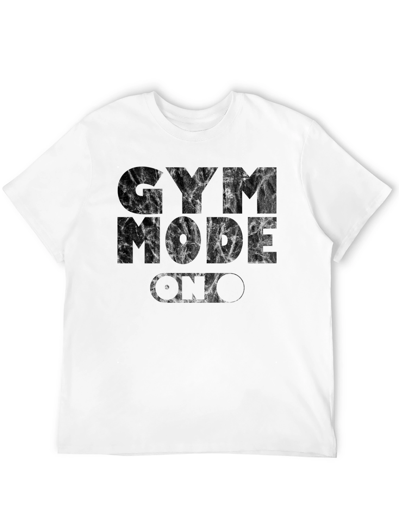 Gym Mode On Black Graphic T-Shirt