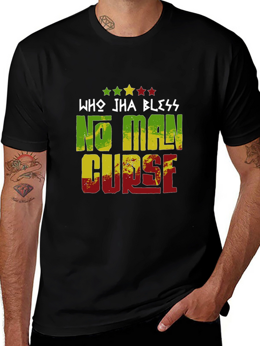 Who Jha Bless No Man Curse Graphic Tee