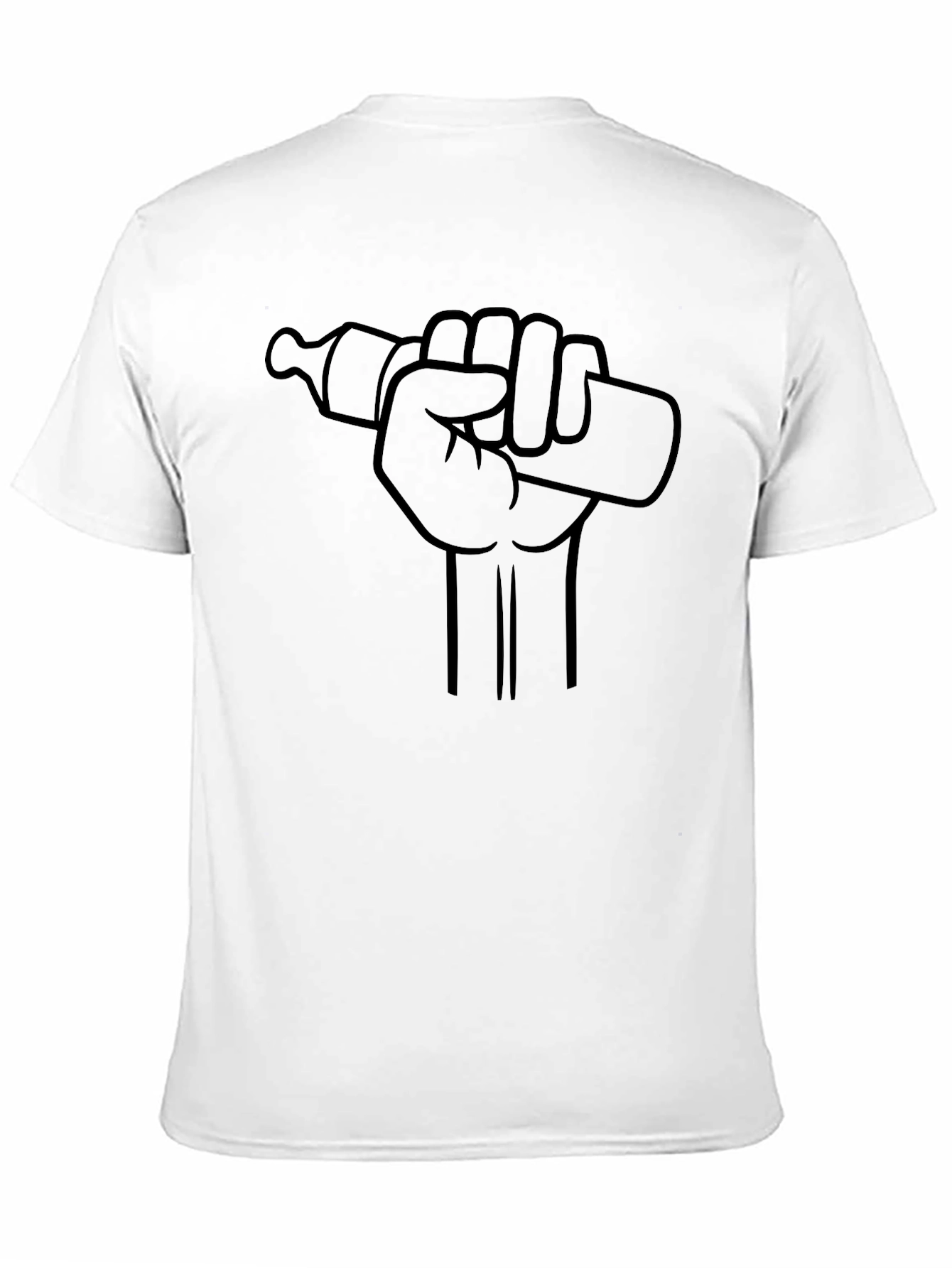 Baby Bottle Power Fist Graphic T-Shirt