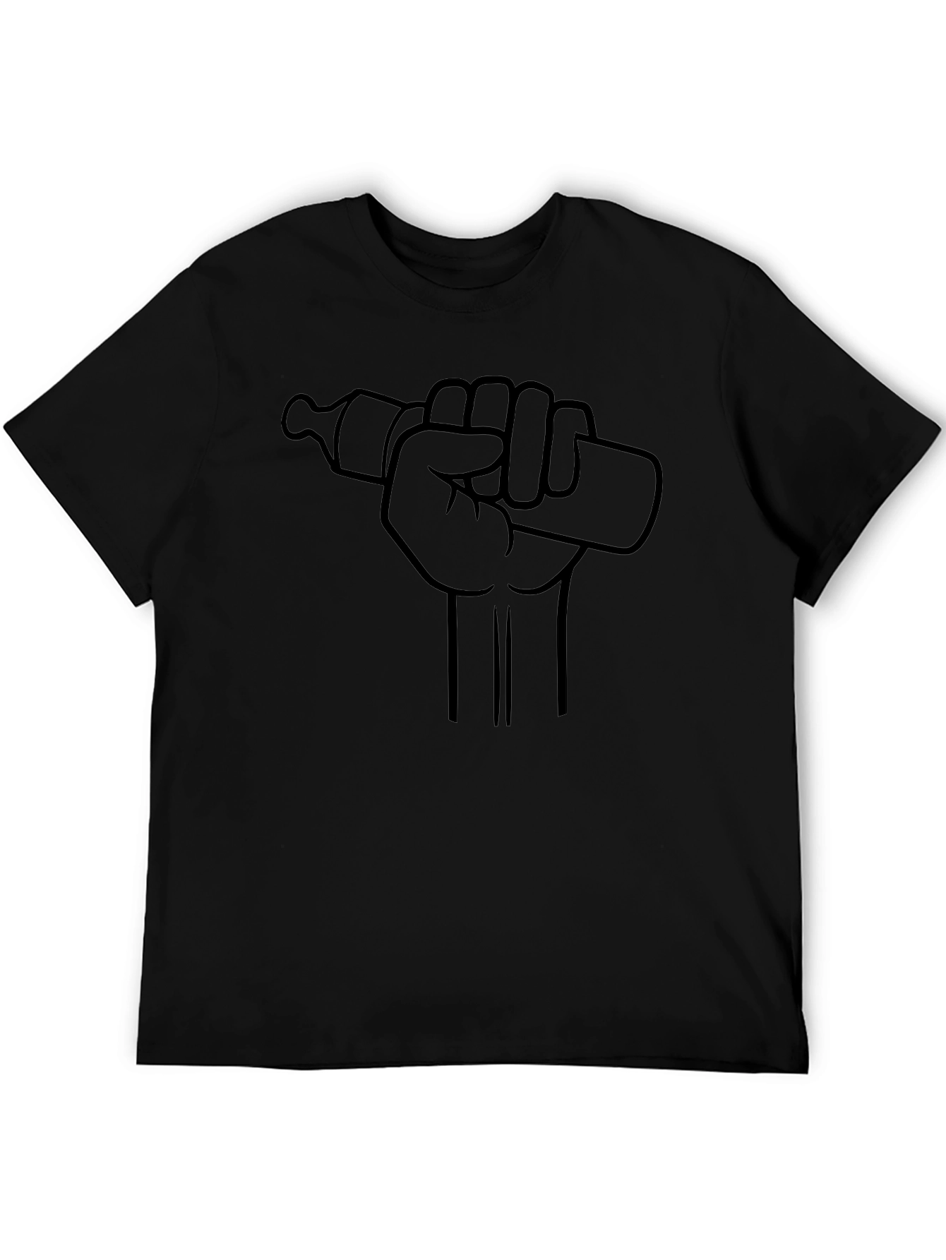 Baby Bottle Power Fist Graphic T-Shirt