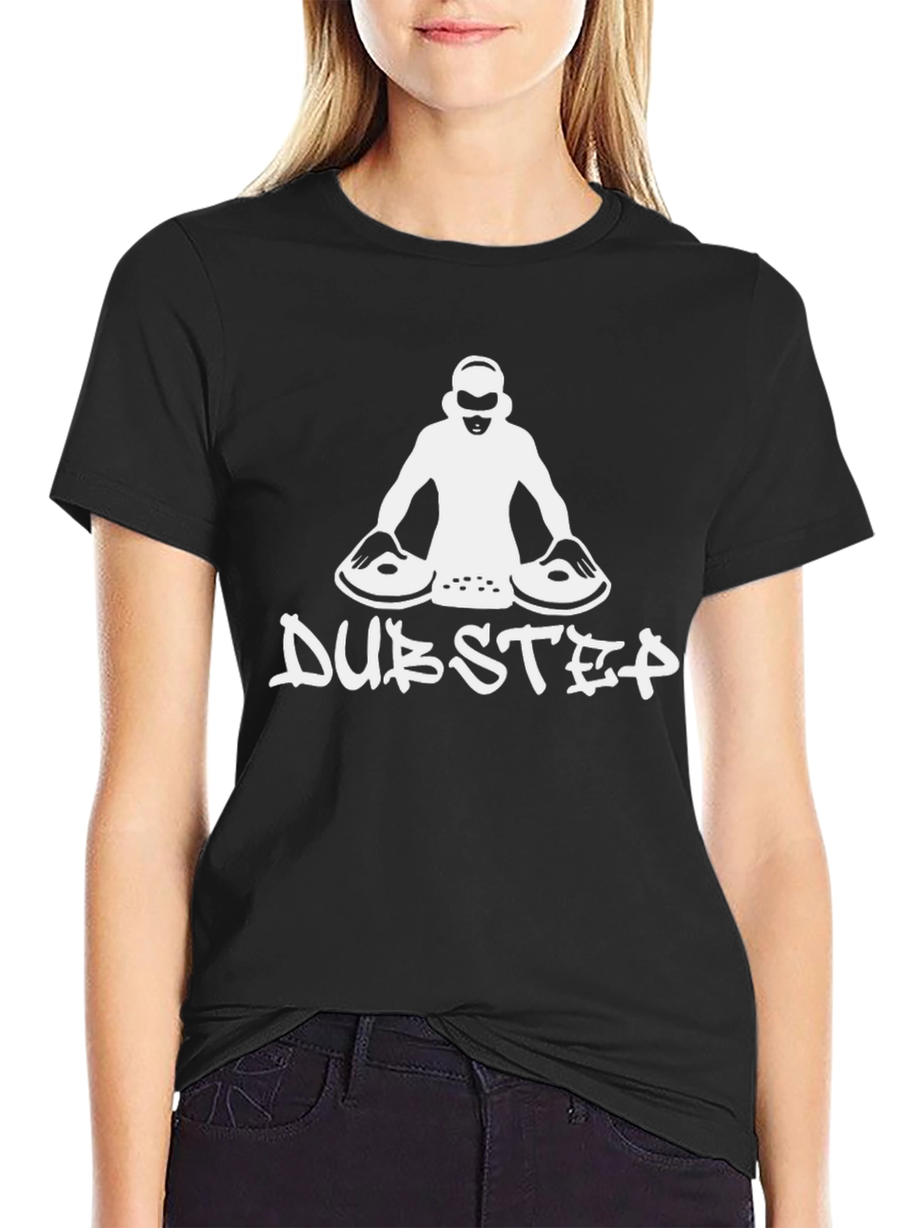 DJ Dubstep Graphic Black T-Shirt