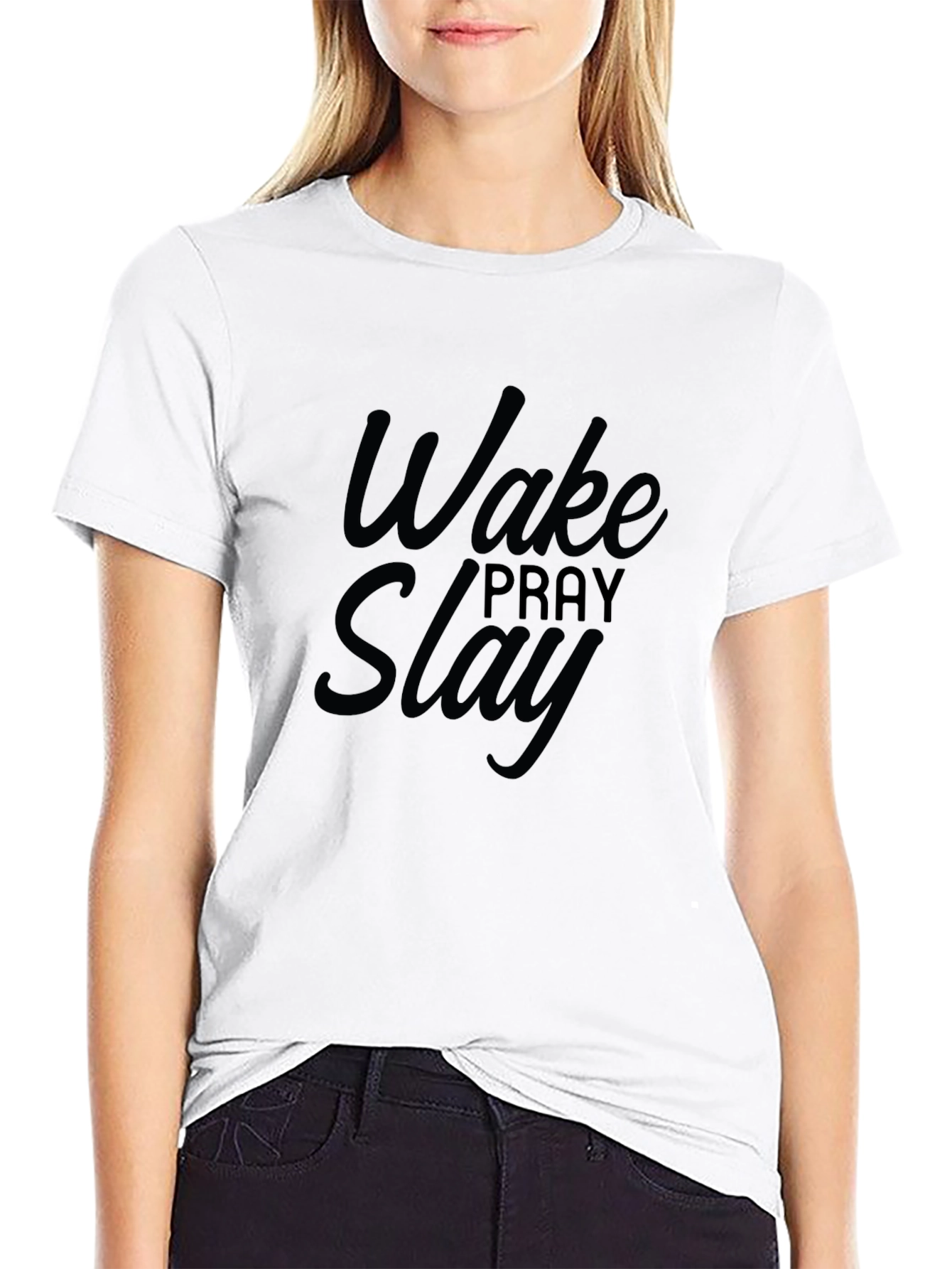 Wake Pray Slay Black T-Shirt