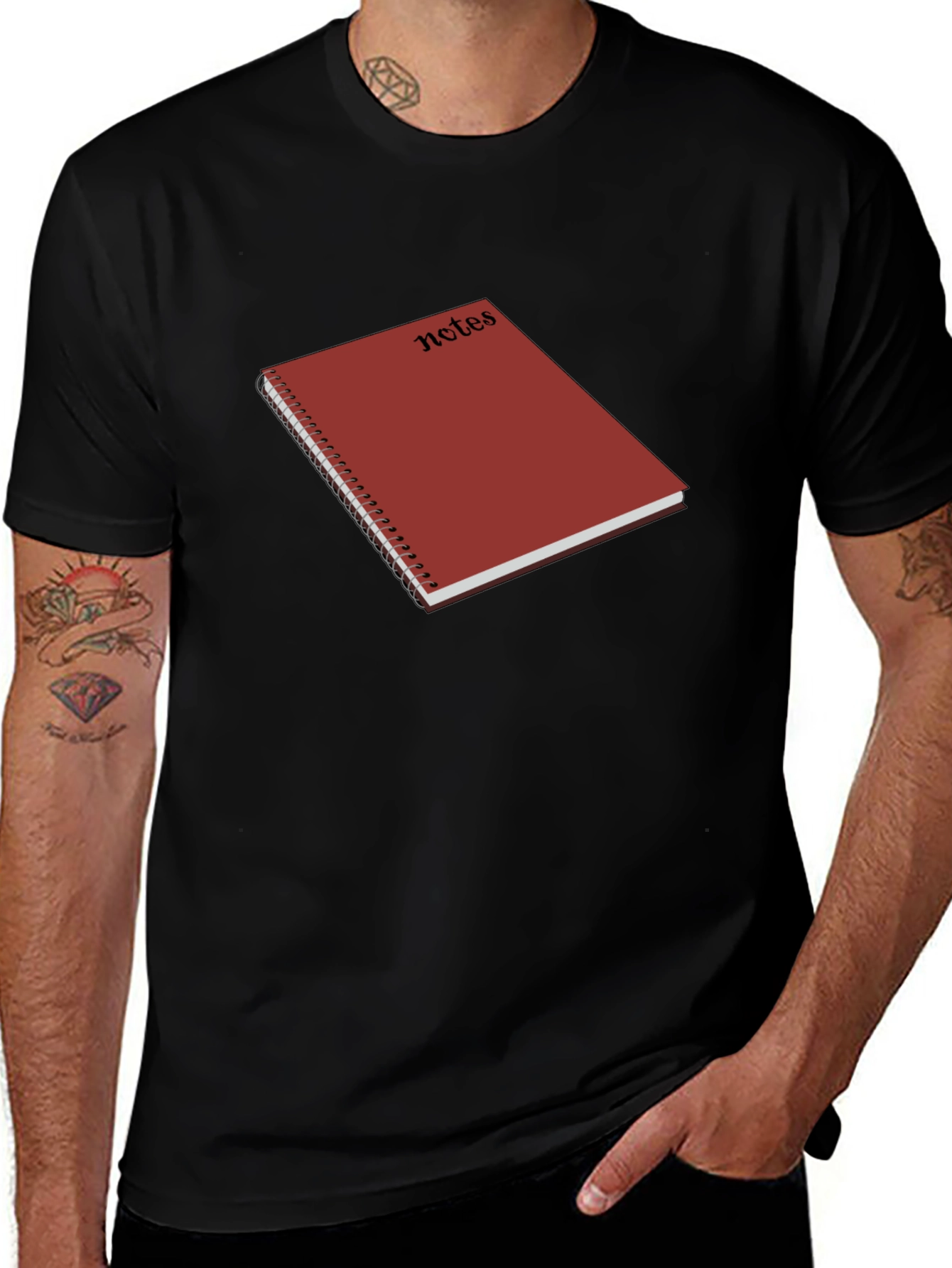 Notes Graphic T-Shirt - Classic Black Tee