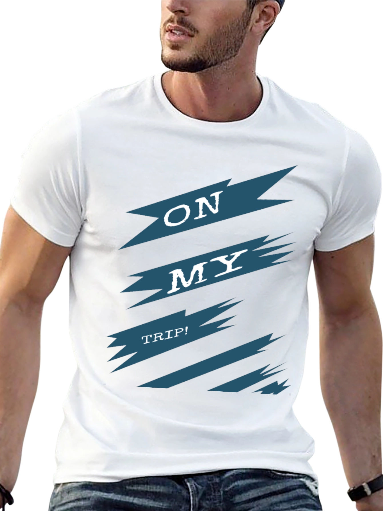 On My Trip Graphic Tee - Cool Adventure Shirt