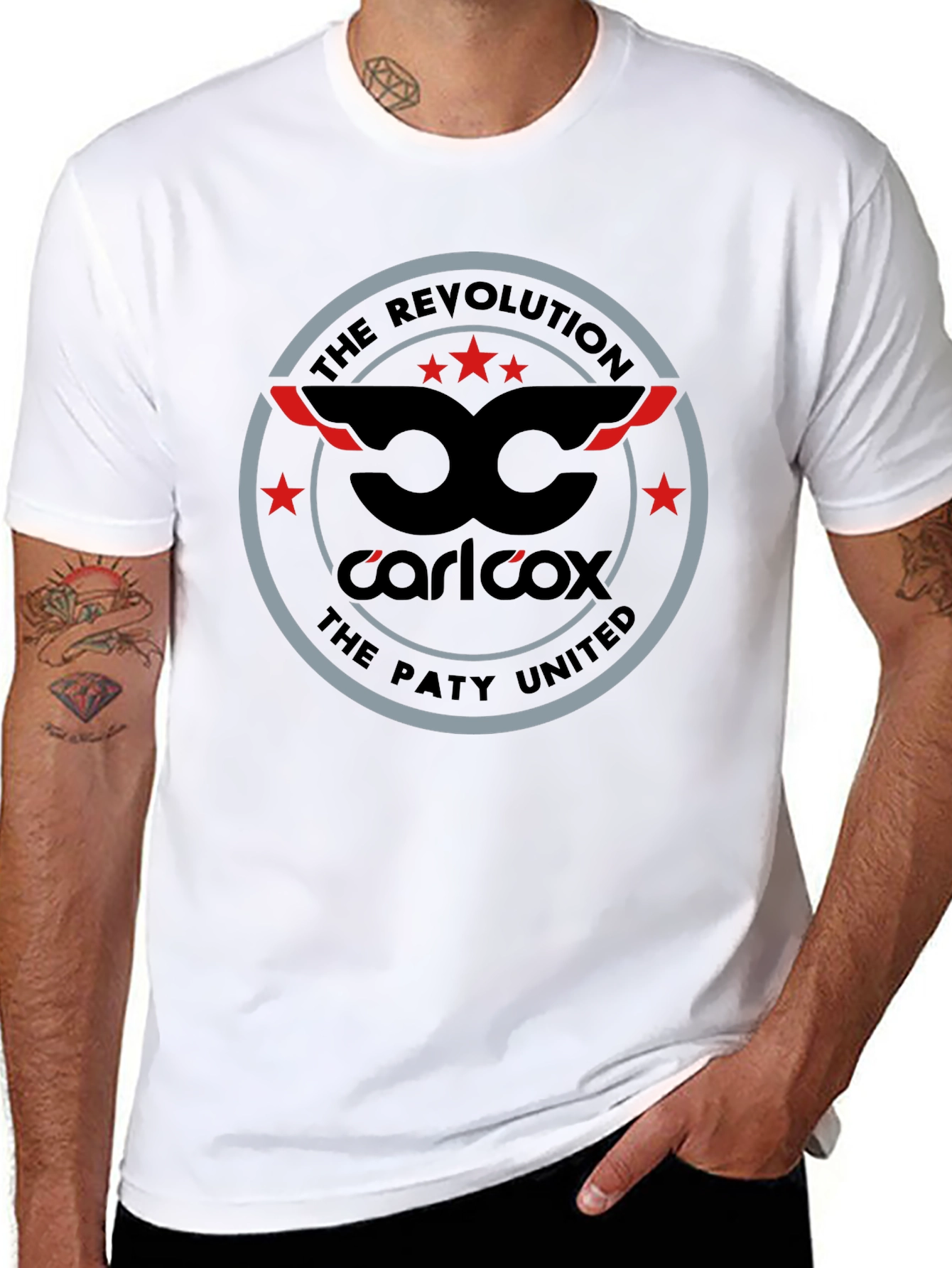 Carl Cox Revolution T-Shirt - Black Cotton Graphic Tee