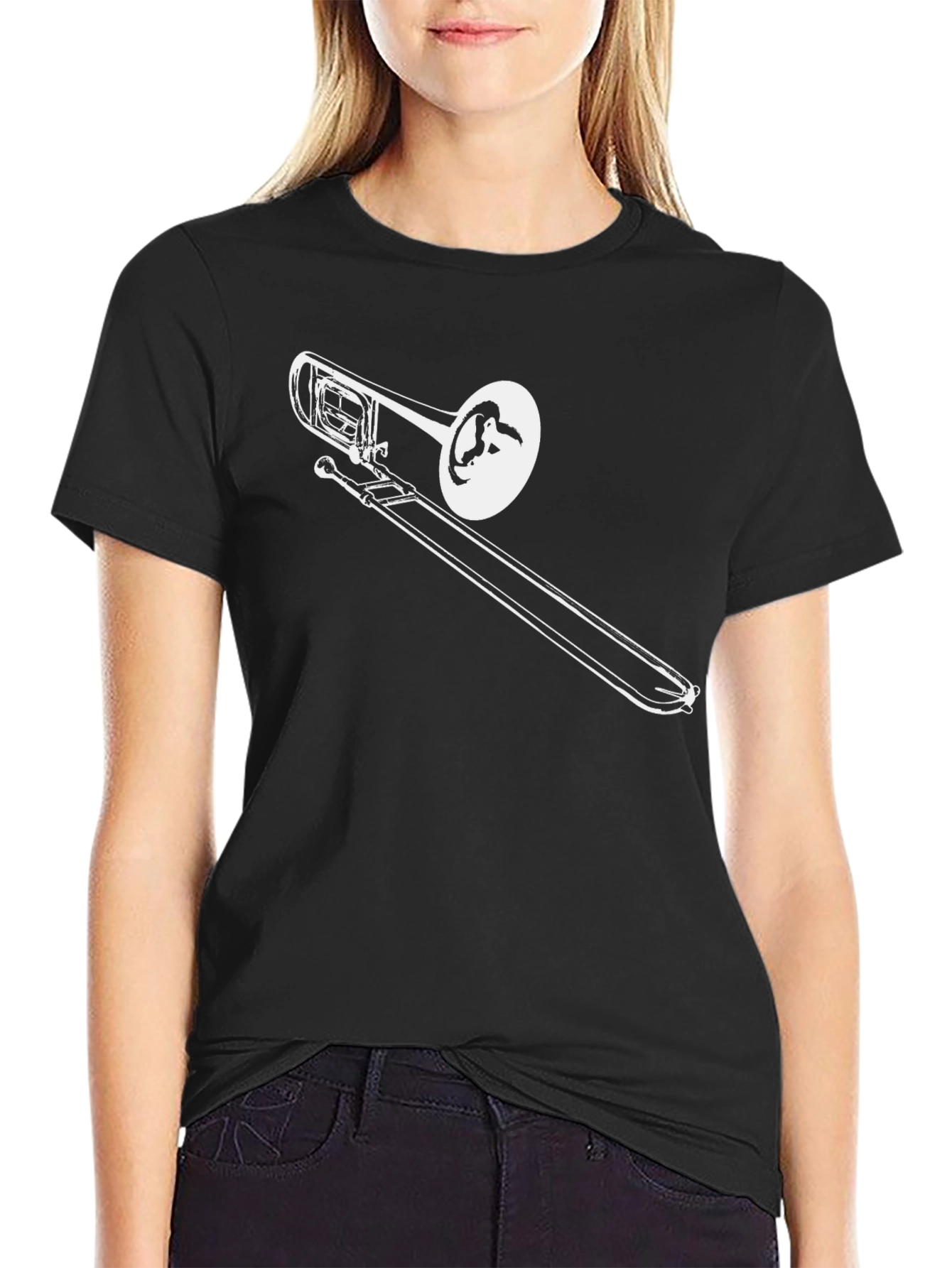 Trombone Graphic T-Shirt - Cool Music Lover Tee