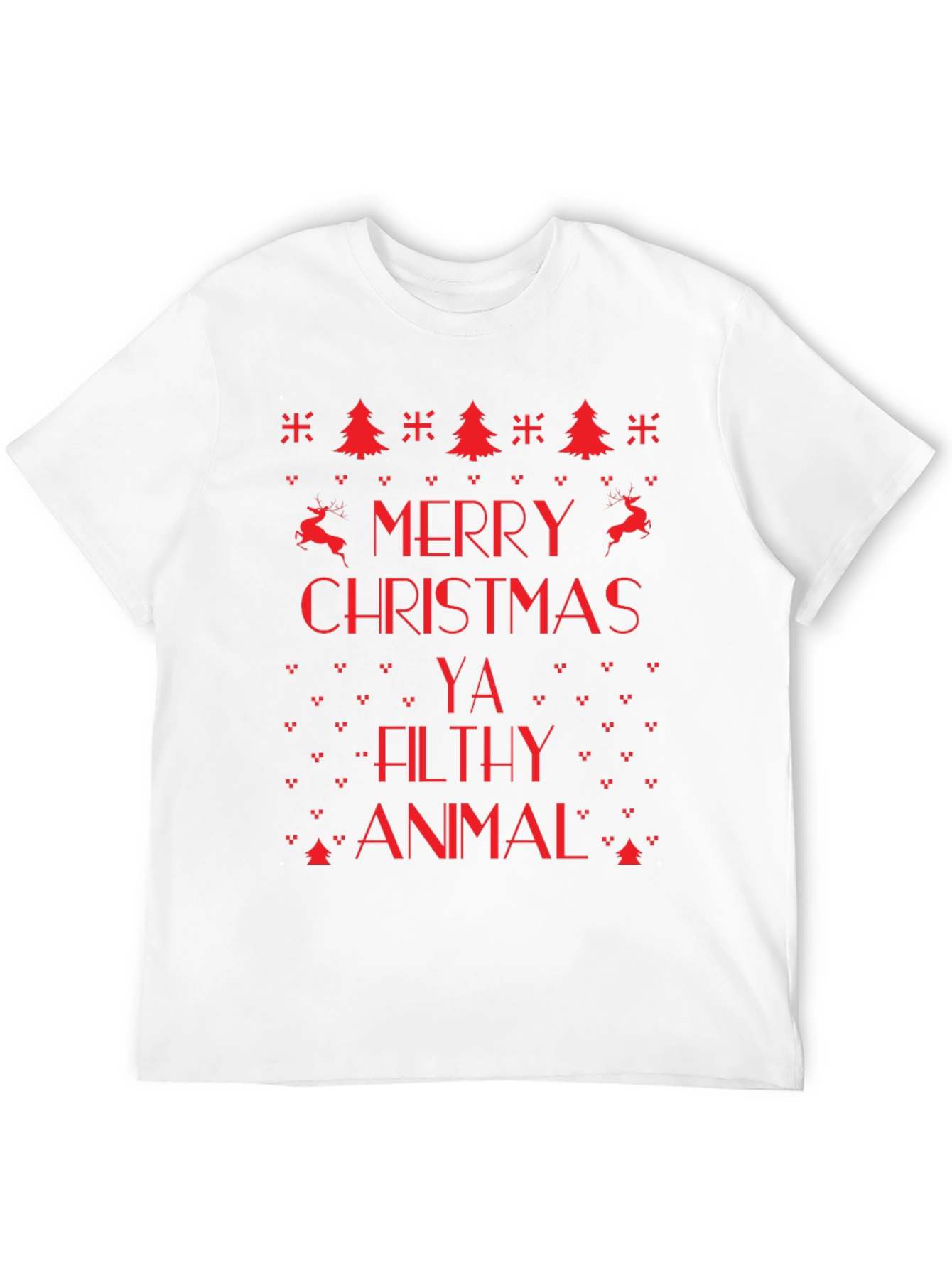 Merry Christmas Ya Filthy Animal Tee