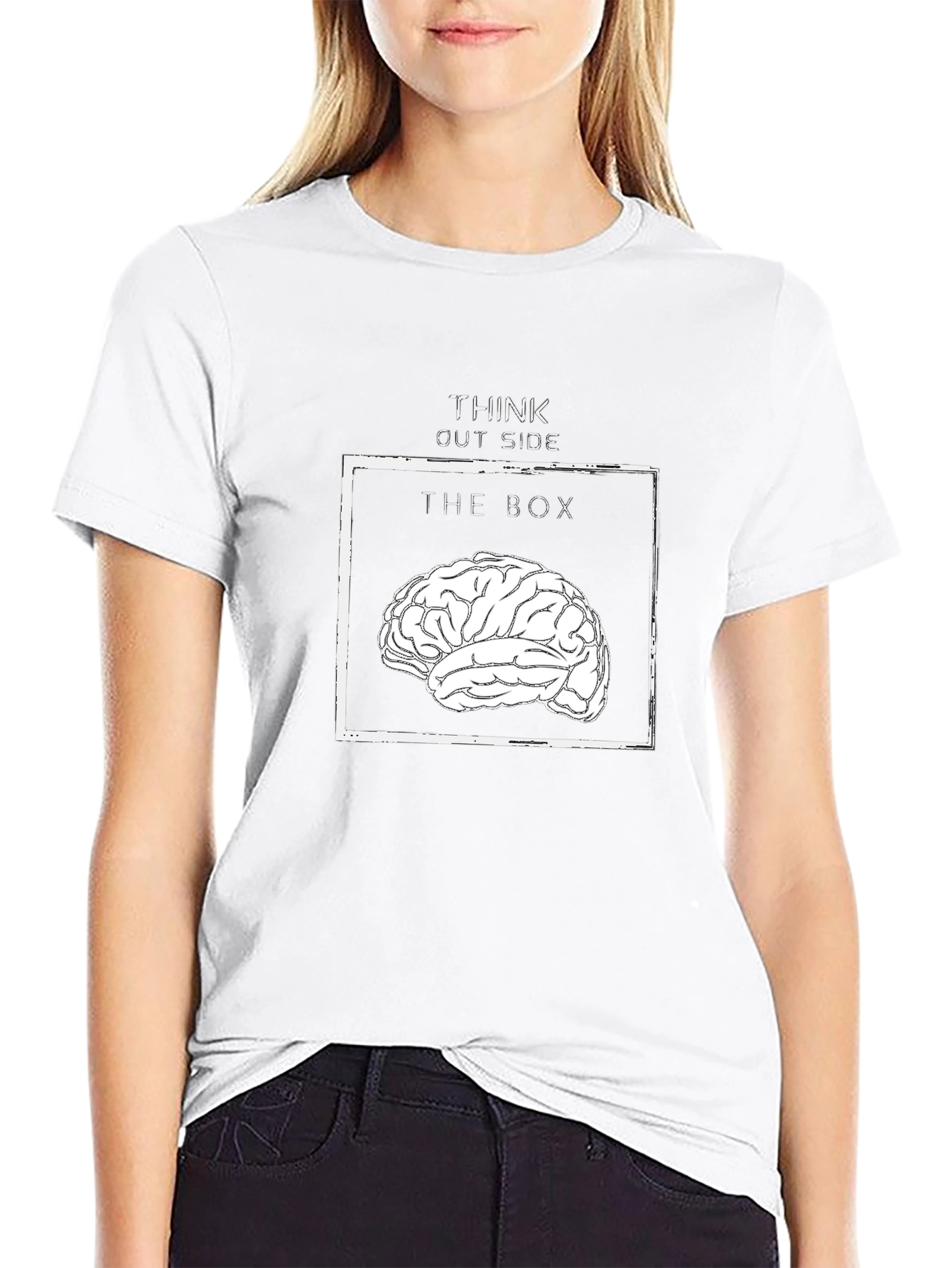 Think Outside the Box Brain T-Shirt