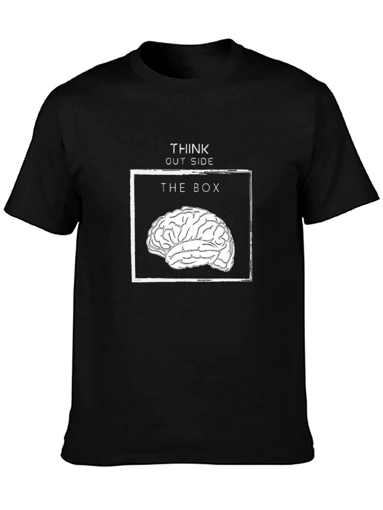 Think Outside the Box Brain T-Shirt