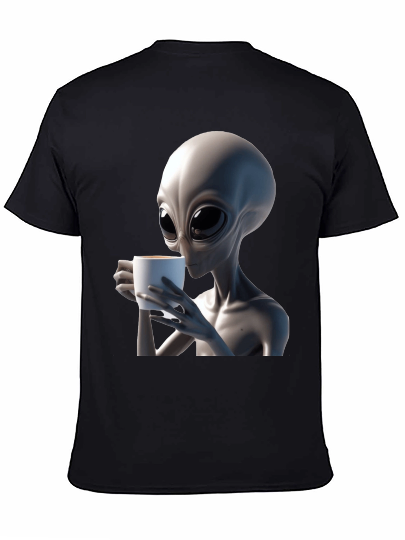 Alien Coffee Lover T-Shirt - Black