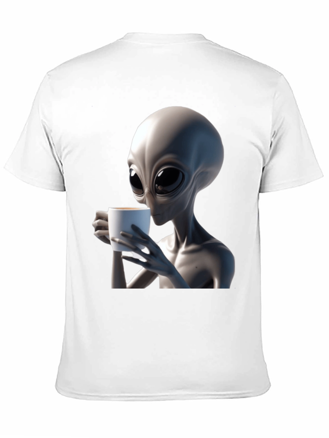 Alien Coffee Lover T-Shirt - Black