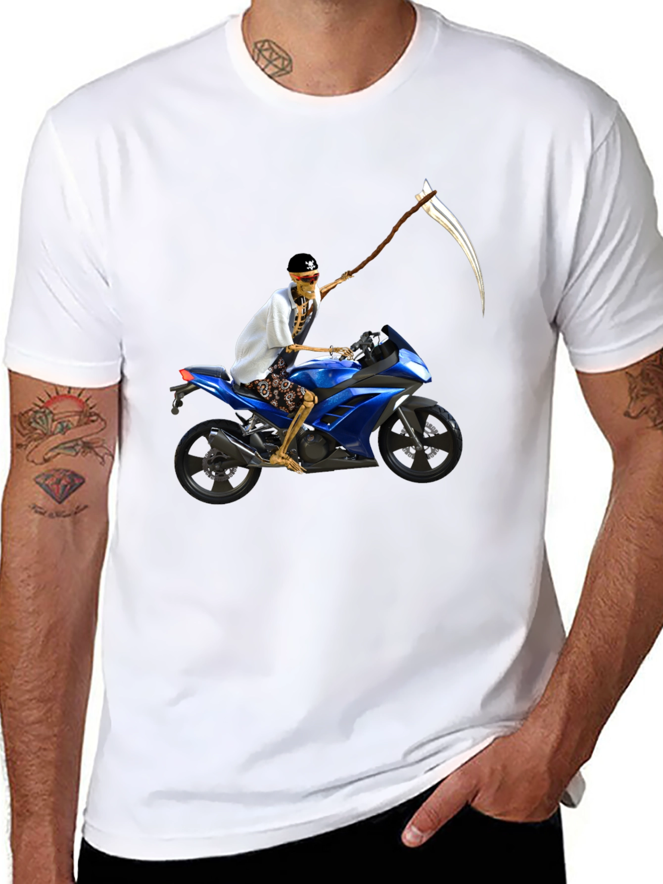 Skeleton Rider Graphic T-Shirt