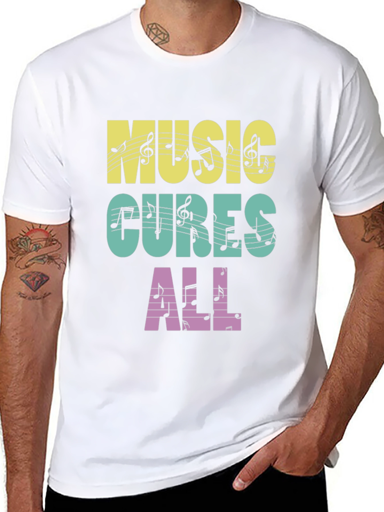 Music Cures All Graphic T-Shirt