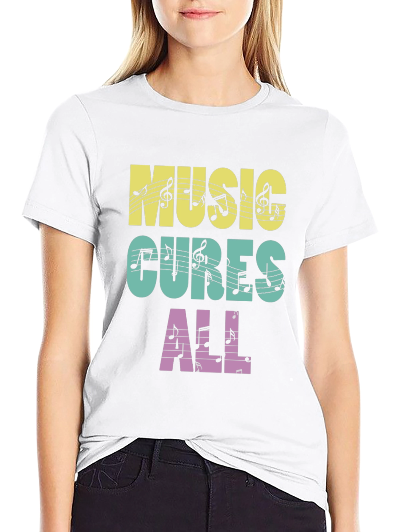 Music Cures All Graphic T-Shirt